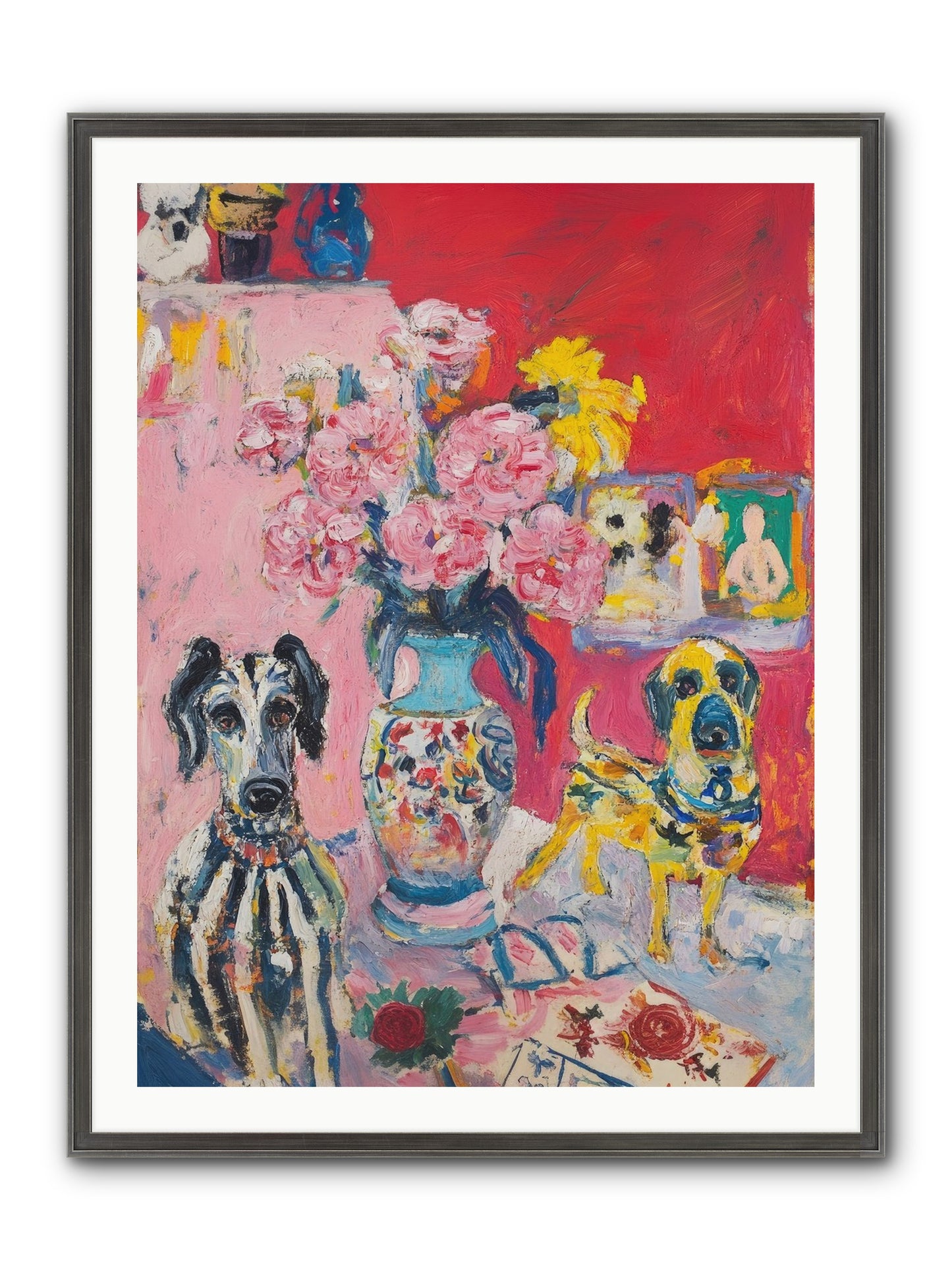 Bloomsbury Tales Framed Print - Slimwoods Black/Silver 30x40