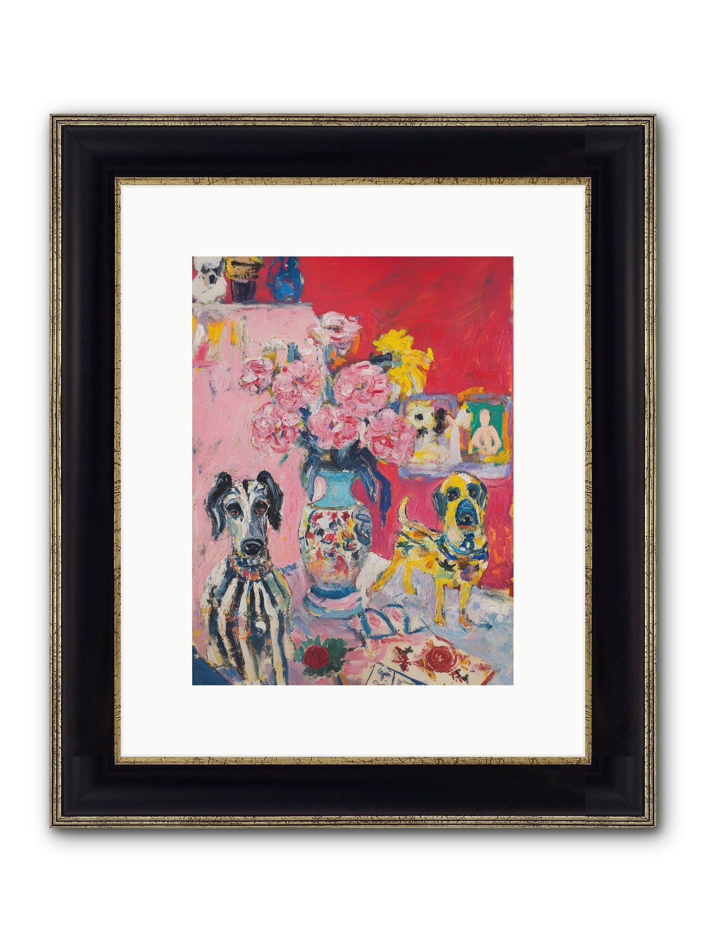 Bloomsbury Tales Framed Print - Black & Gold 9x12