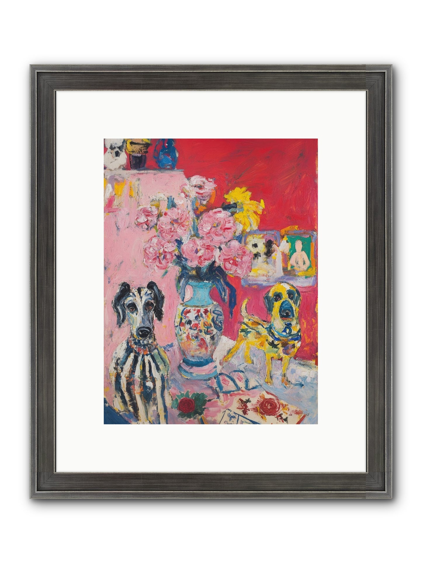 Bloomsbury Tales Framed Print - Slimwoods Black/Silver 9x12