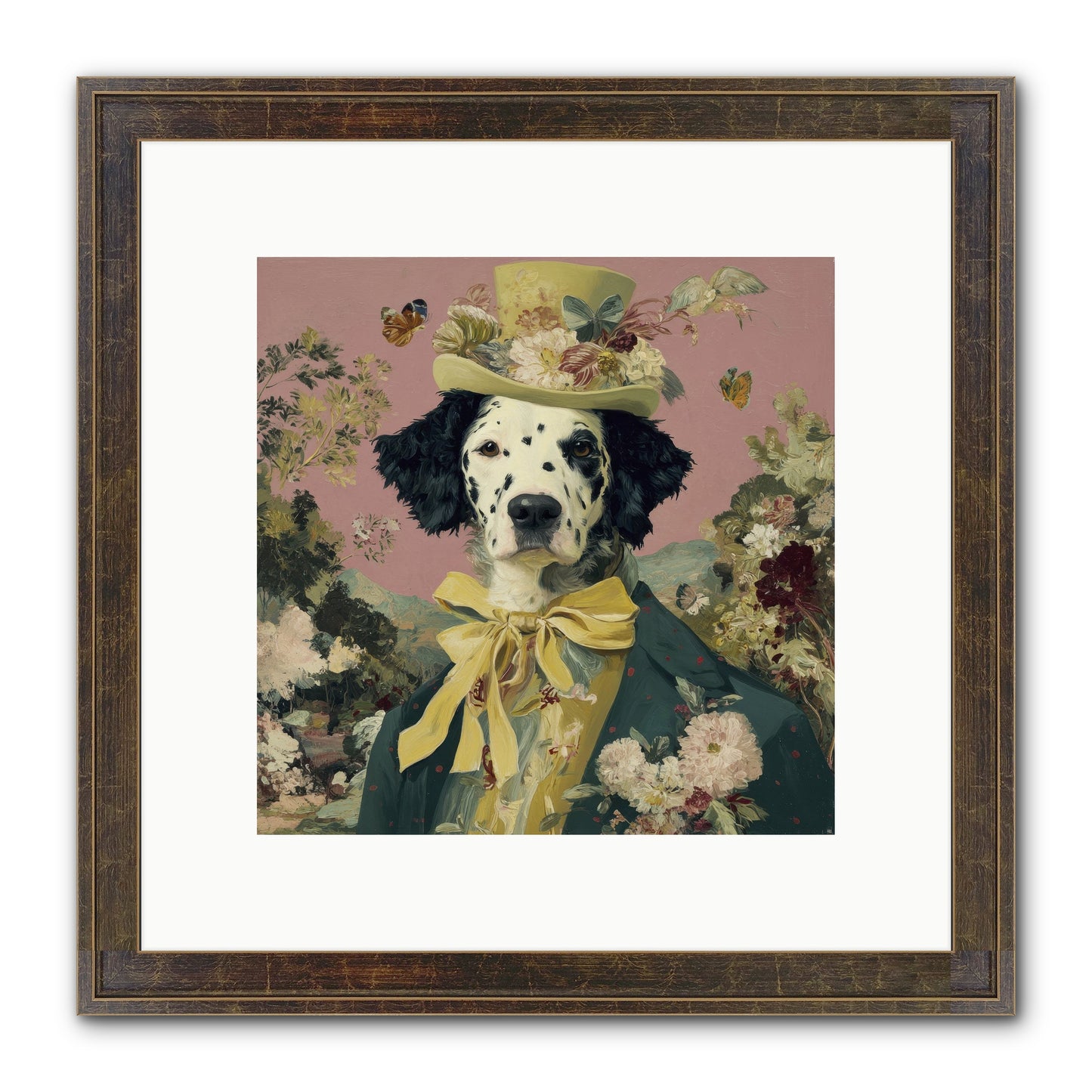 Blossom And Bound Framed Print - Slimwoods Black/Gold 10x10