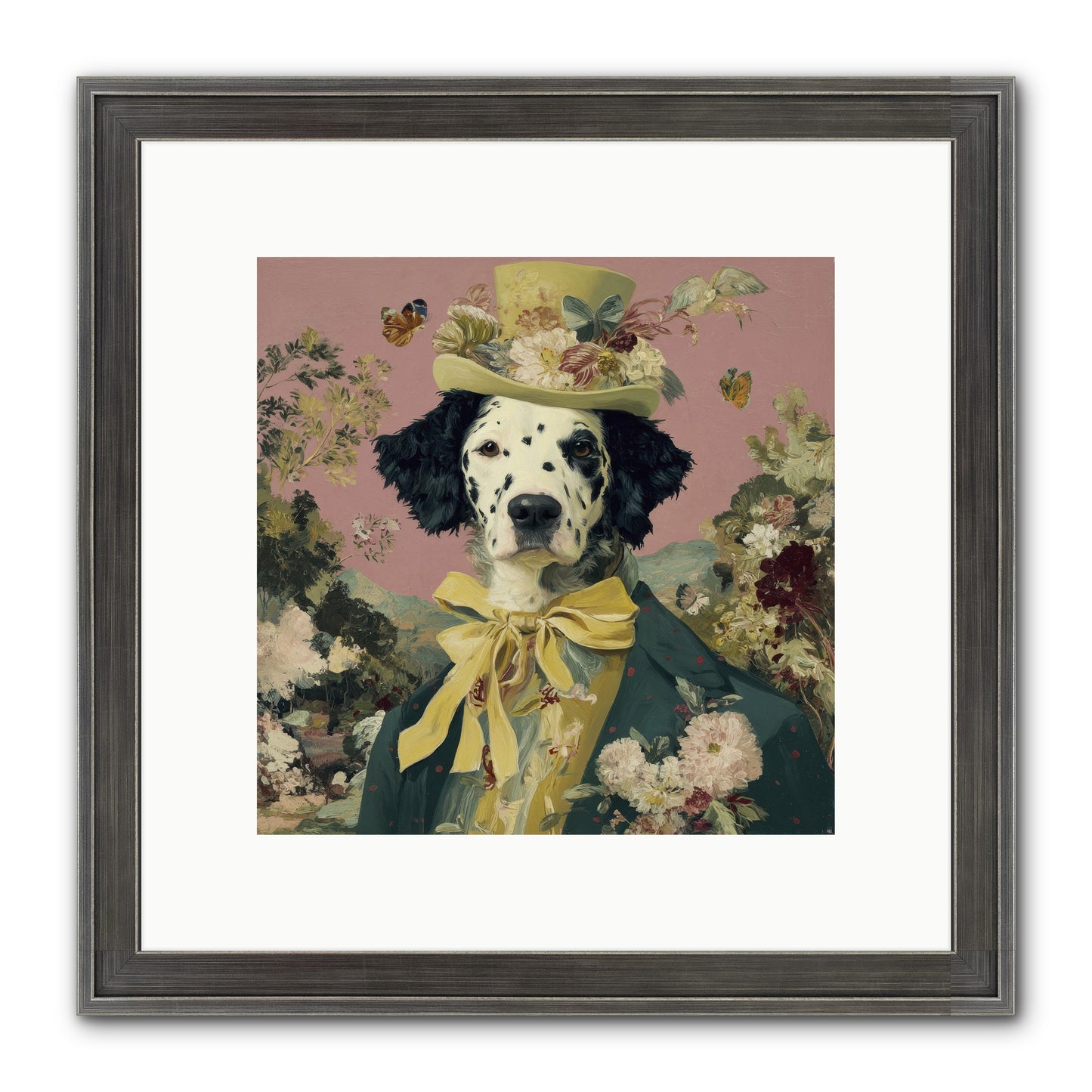 Blossom And Bound Framed Print - Slimwoods Black/Silver 10x10