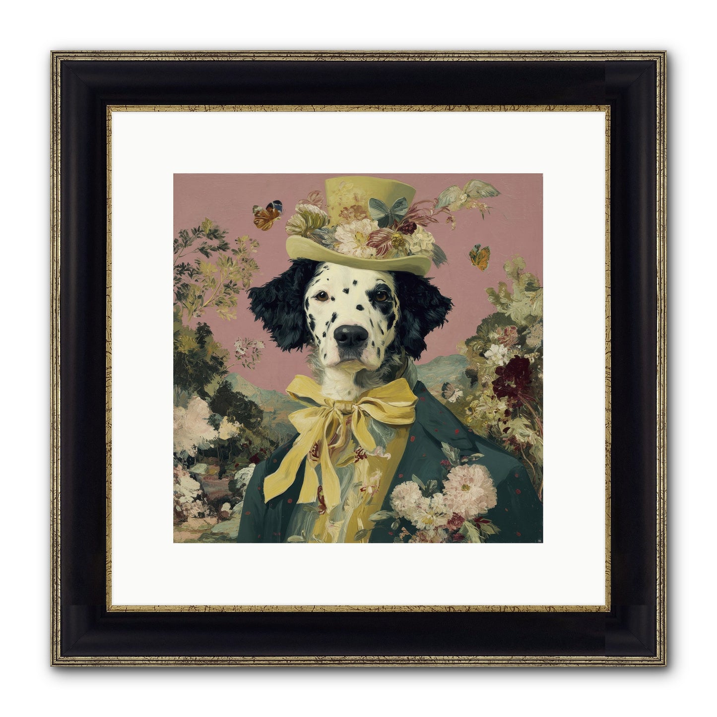 Blossom And Bound Framed Print - Black & Gold 12x12