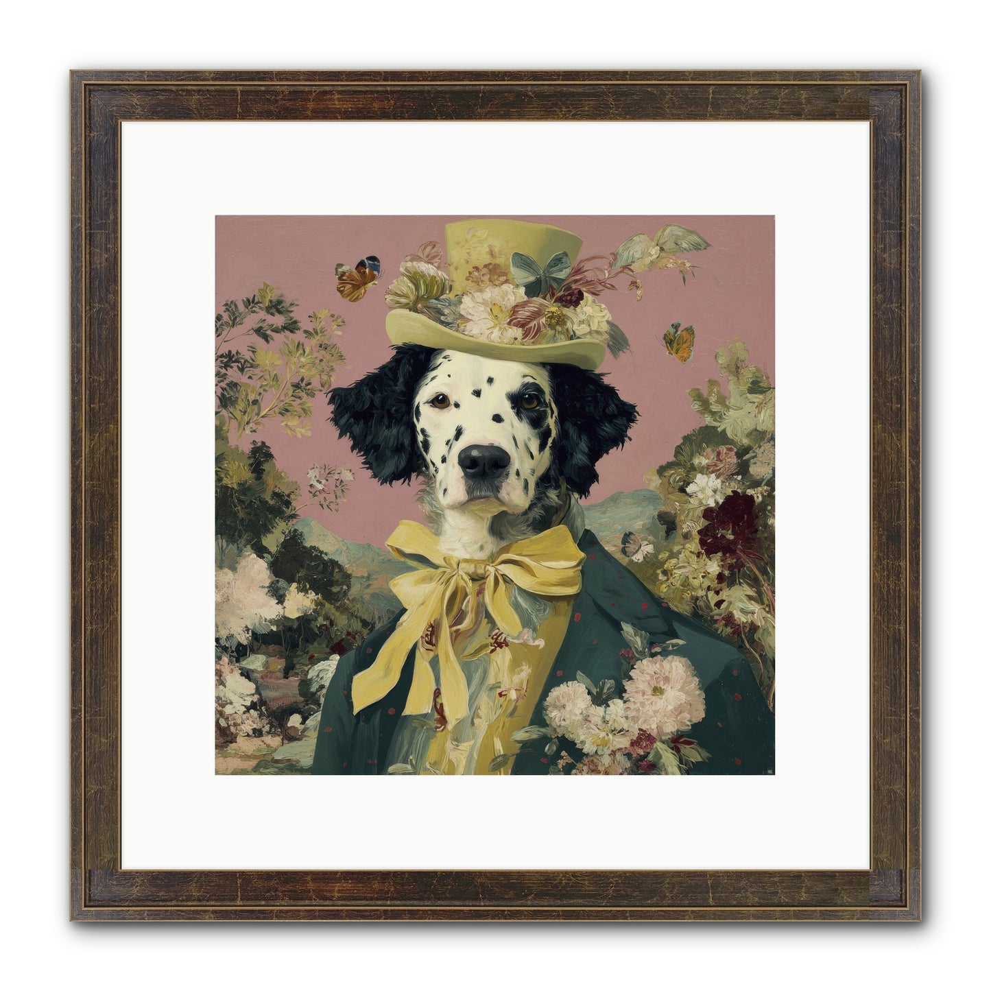 Blossom And Bound Framed Print - Slimwoods Black/Gold 12x12