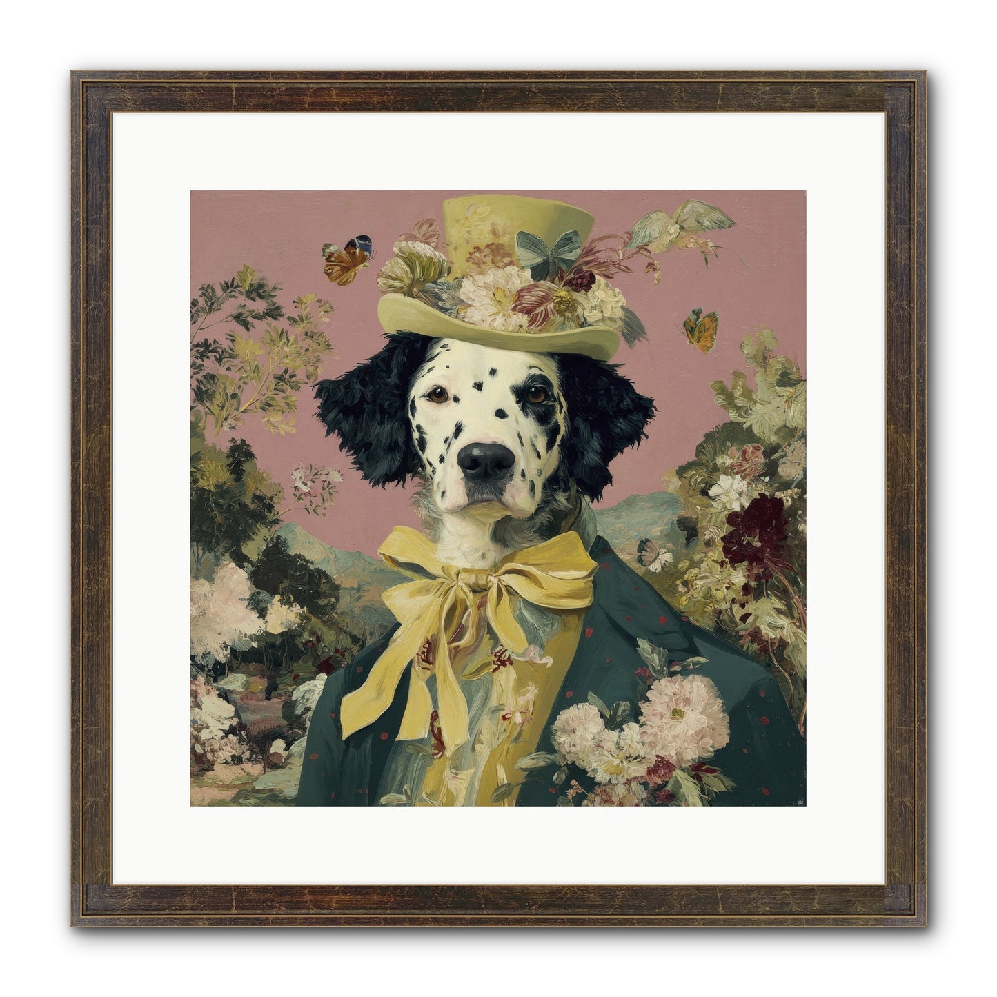 Blossom And Bound Framed Print - Slimwoods Black/Gold 16x16