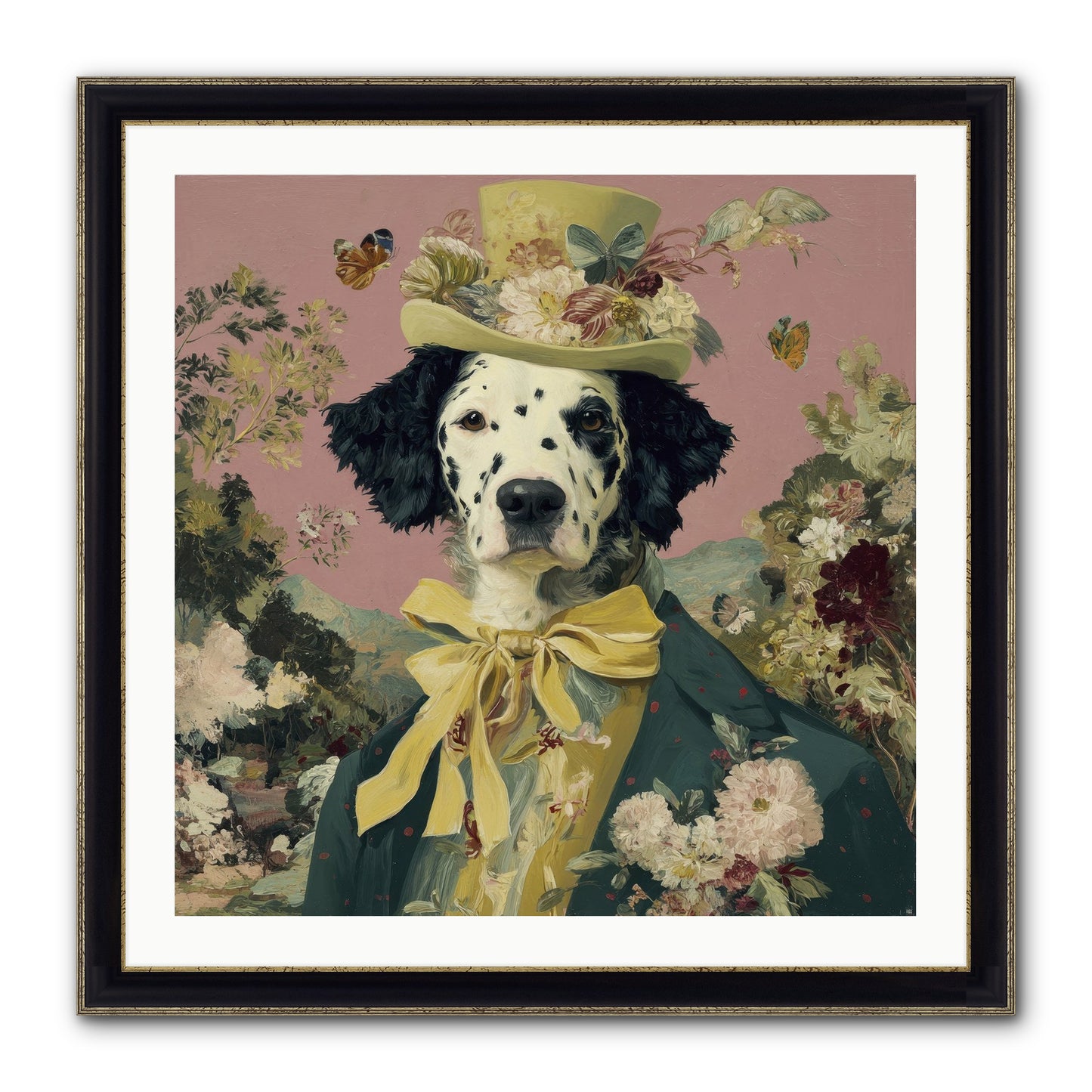 Blossom And Bound Framed Print - Black & Gold 30x30