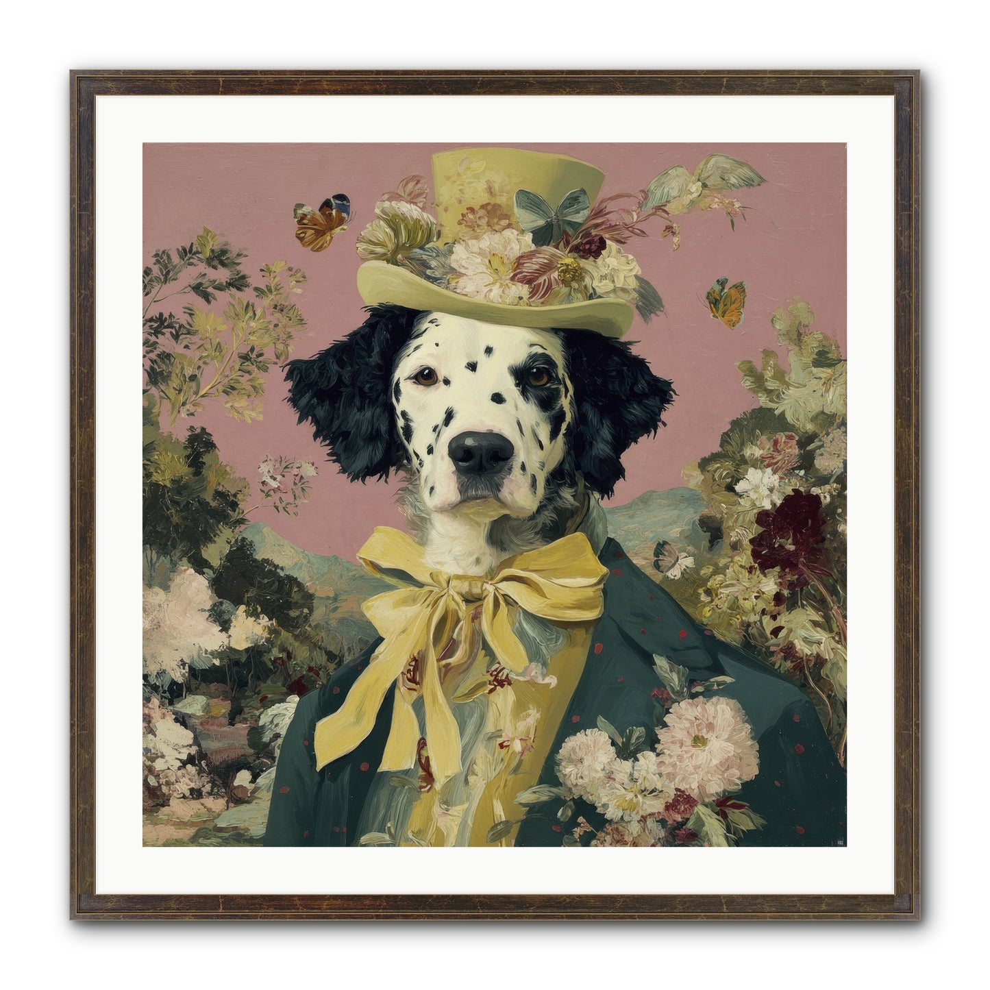 Blossom And Bound Framed Print - Slimwoods Black/Gold 30x30