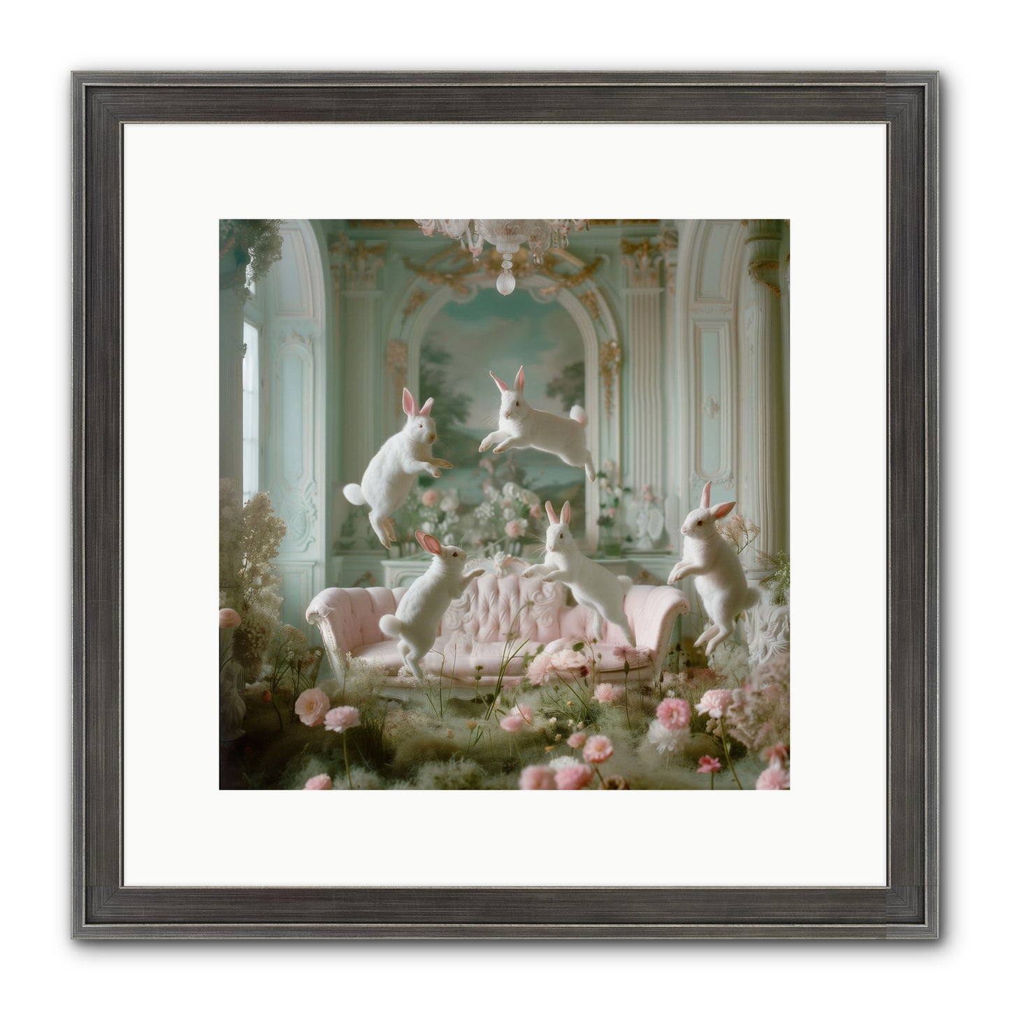 Blossom Reverie Framed Print - Slimwoods Black/Silver 12x12