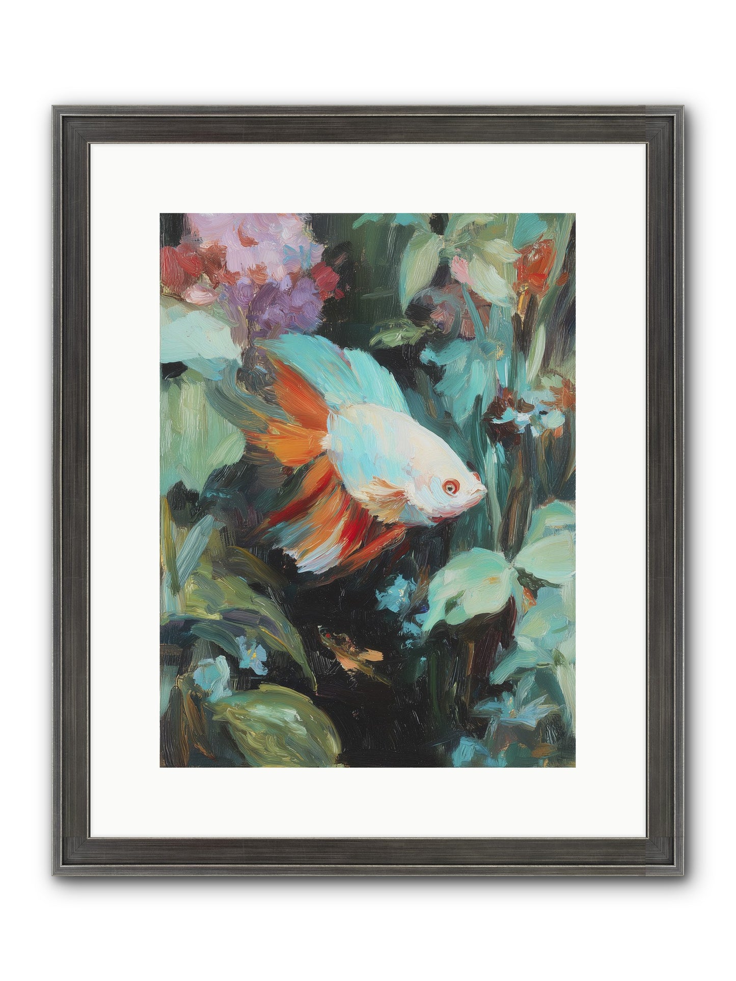 Blue Infinity Framed Print - Slimwoods Black/Silver 12x16