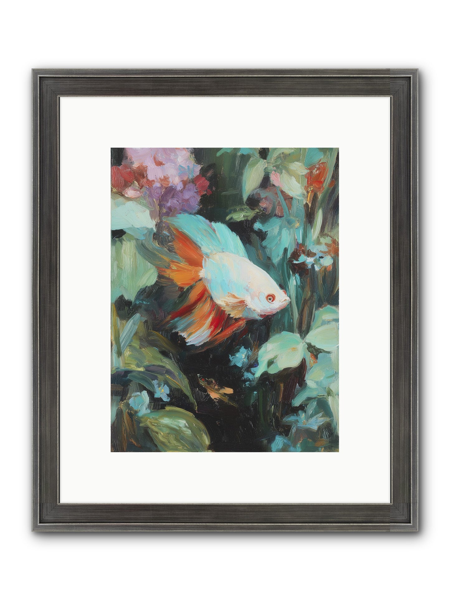 Blue Infinity Framed Print - Slimwoods Black/Silver 9x12