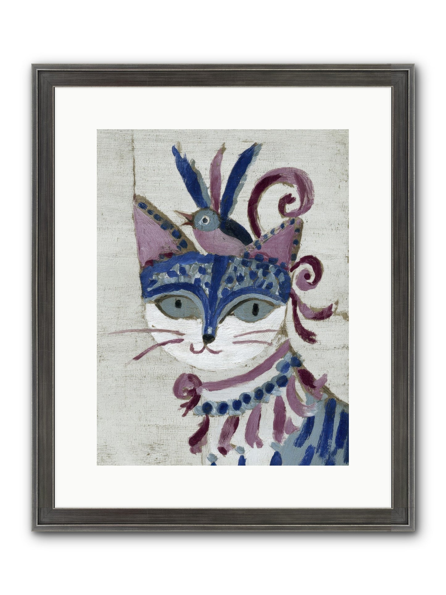 Bluebells Before Supper Framed Print - Slimwoods Black/Silver 12x16