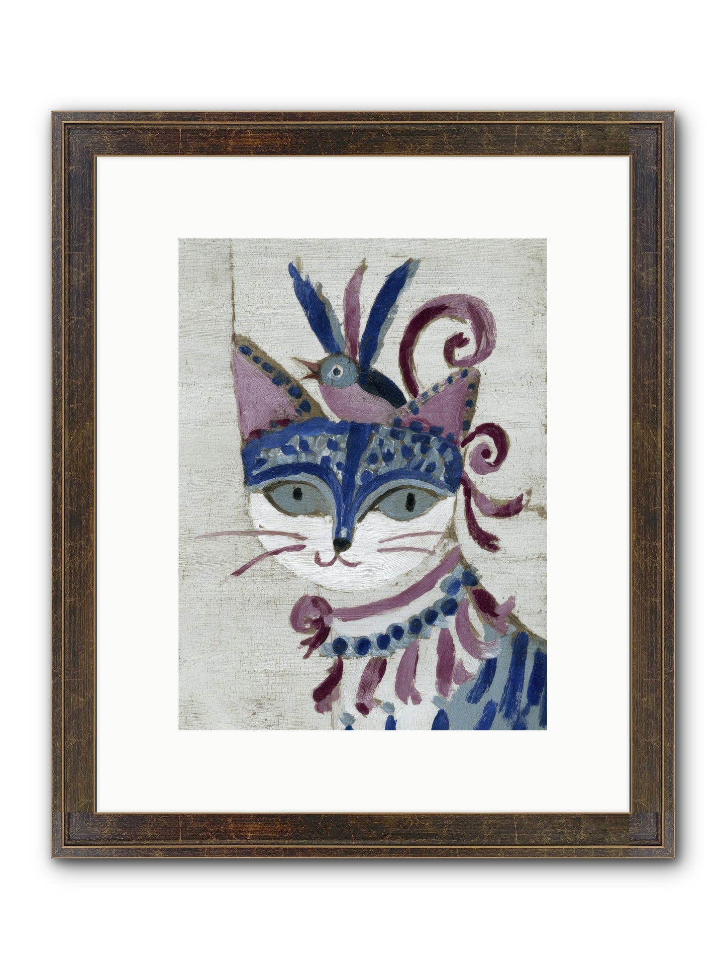 Bluebells Before Supper Framed Print - Slimwoods Black/Gold 9x12