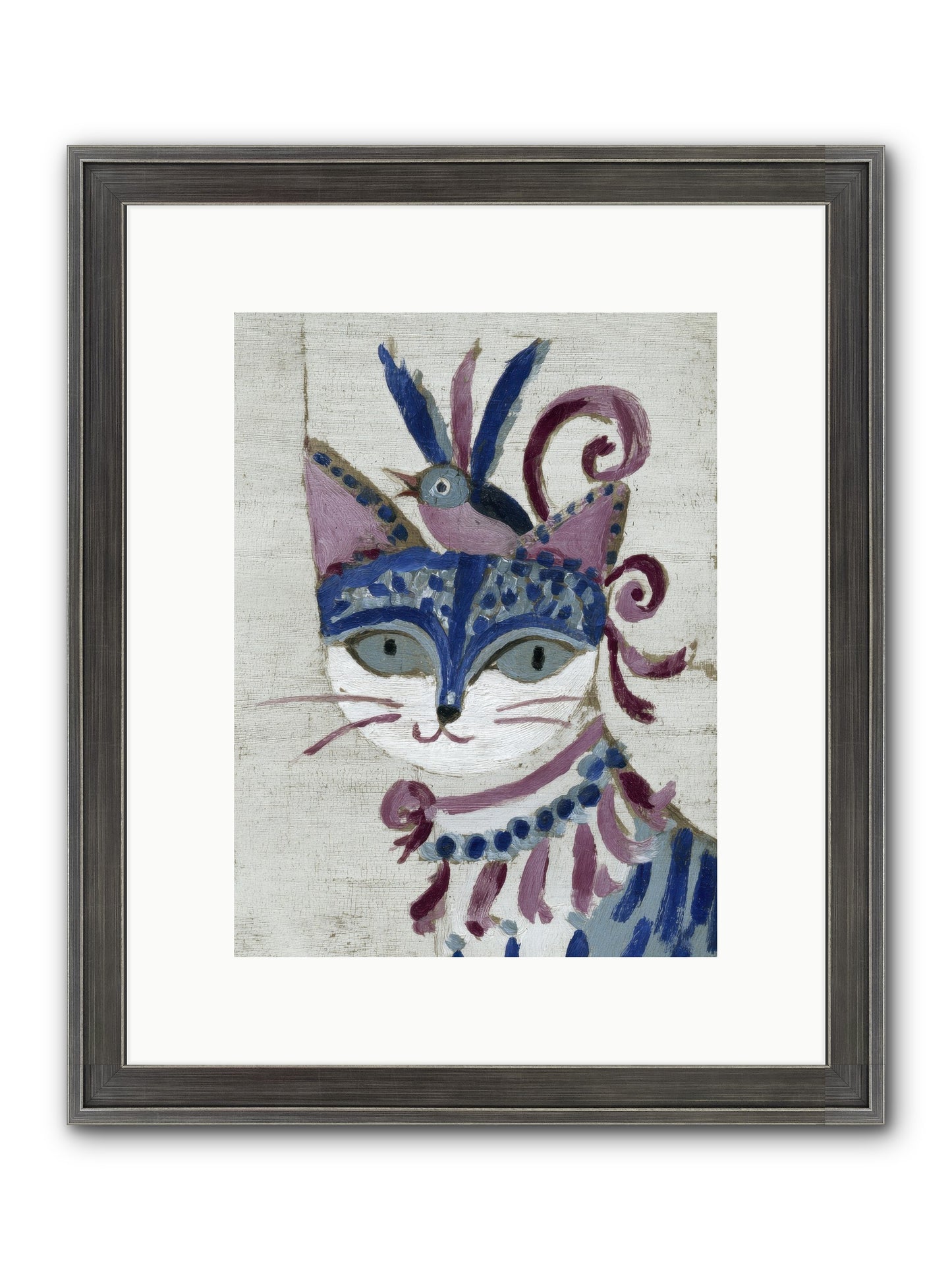 Bluebells Before Supper Framed Print - Slimwoods Black/Silver 9x12