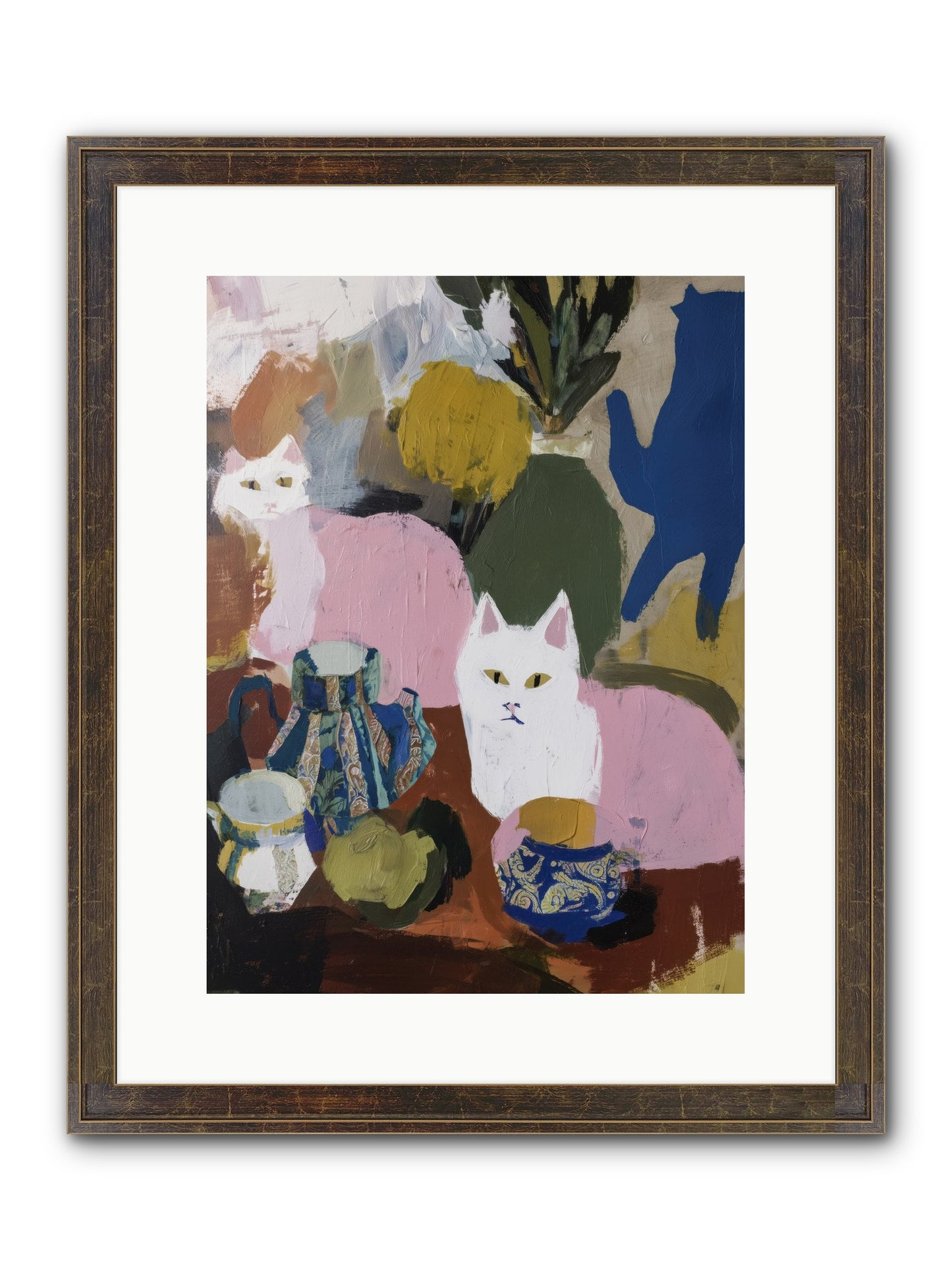 Blurred Lines Framed Print - Slimwoods Black/Gold 12x16