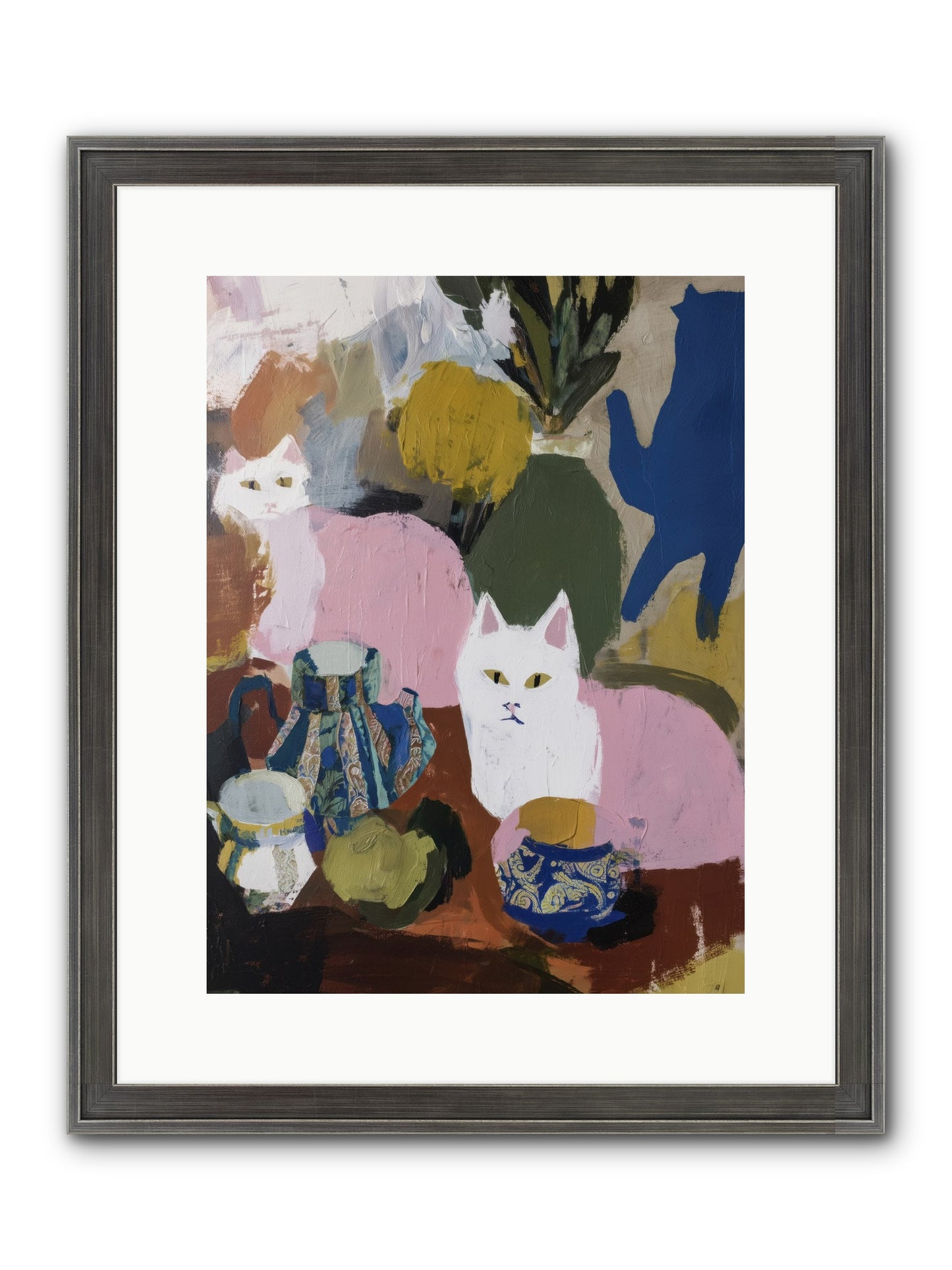 Blurred Lines Framed Print - Slimwoods Black/Silver 12x16