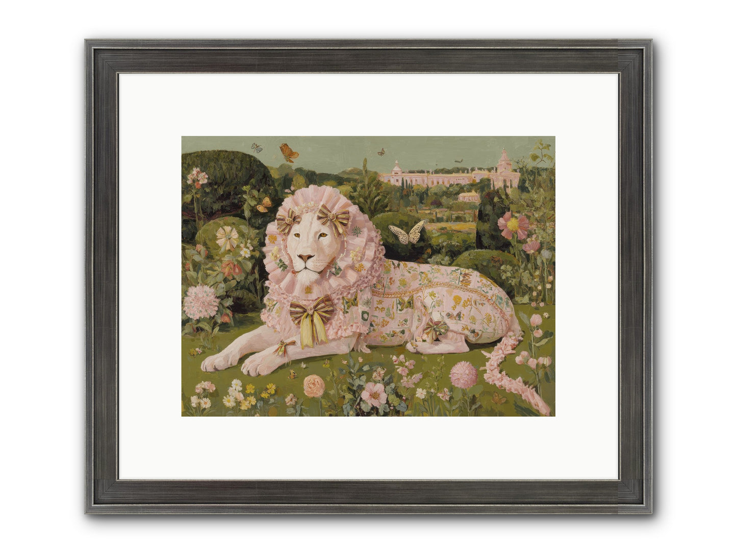 Blush Fold No.1 Framed Print - Slimwoods Black/Silver 12x9
