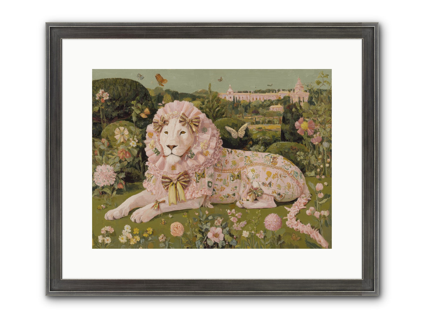 Blush Fold No.1 Framed Print - Slimwoods Black/Silver 16x12