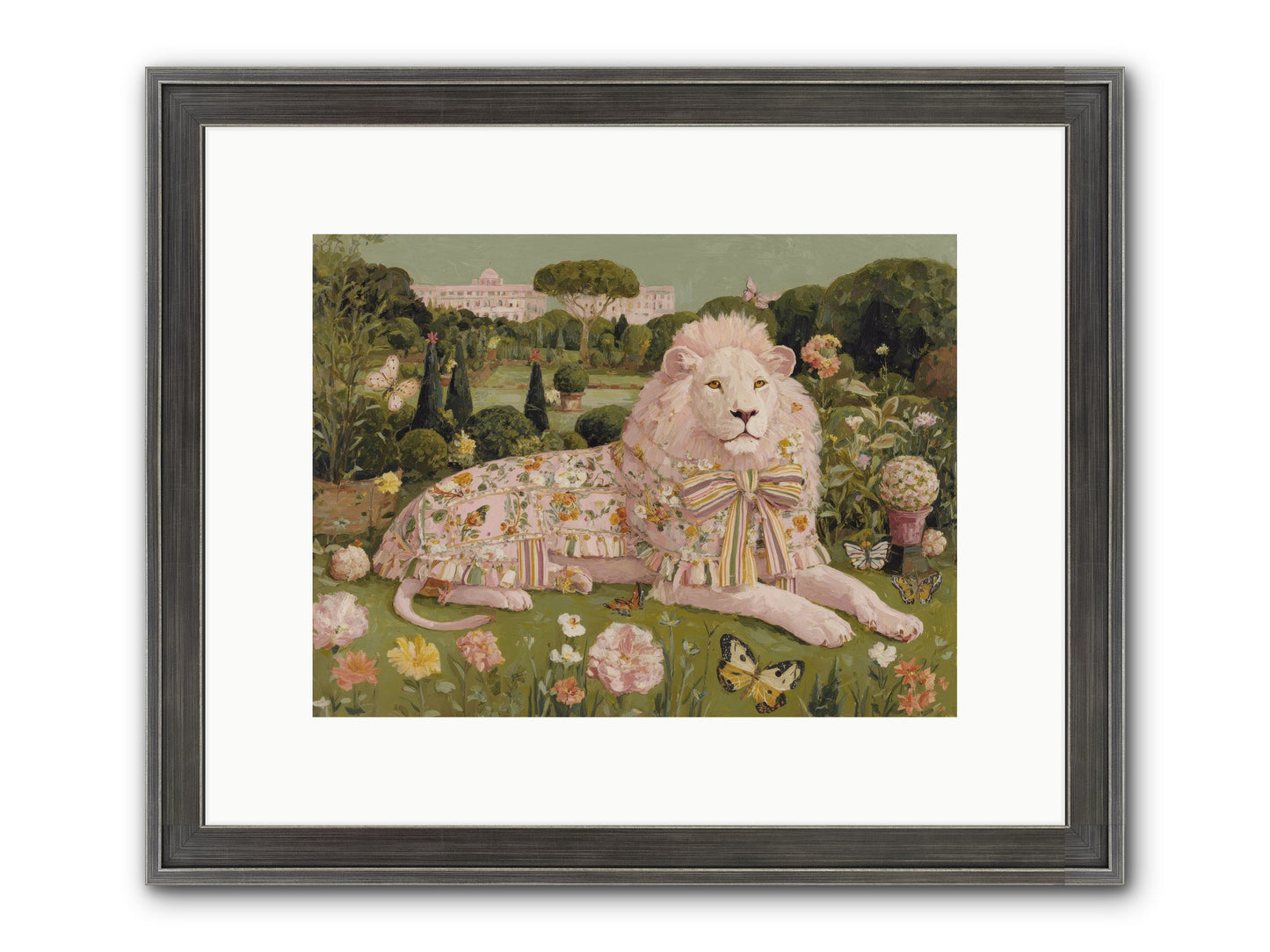 Blush Fold No.2 Framed Print - Slimwoods Black/Silver 12x9