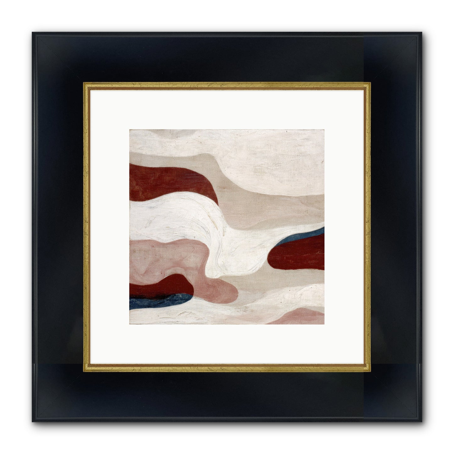 Blush Haven Framed Print - Wide Black w/Gold 10x10