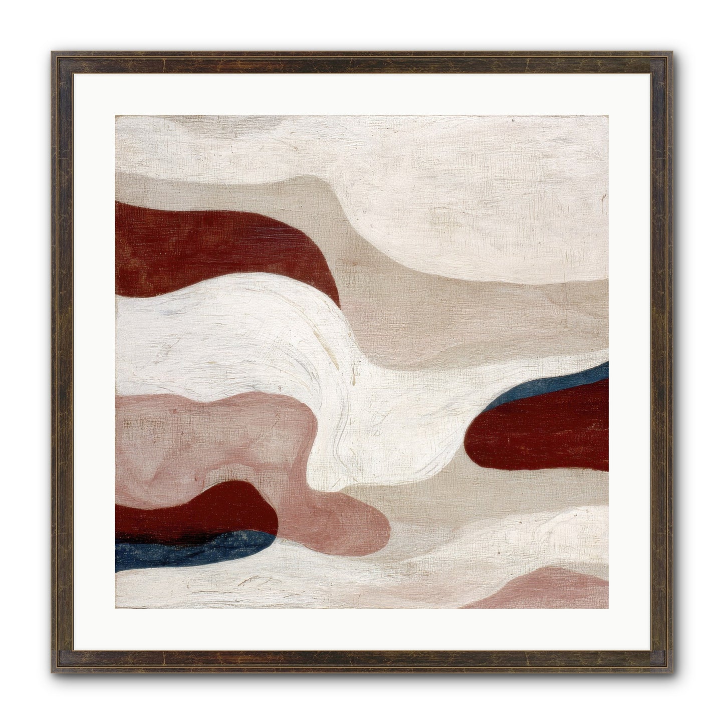 Blush Haven Framed Print - Slimwoods Black/Gold 24x24