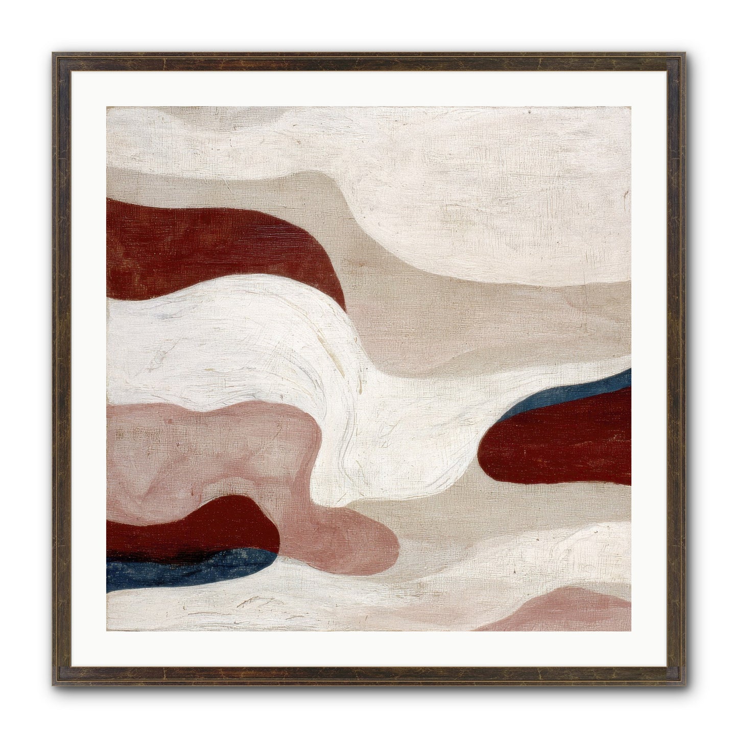 Blush Haven Framed Print - Slimwoods Black/Gold 30x30