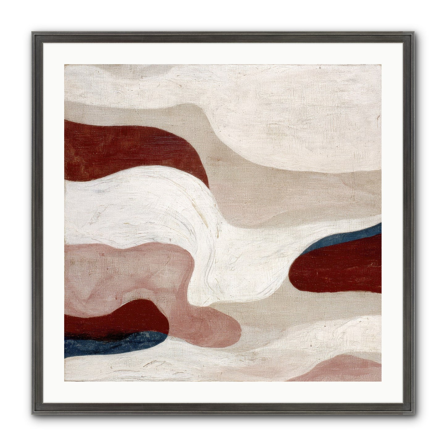Blush Haven Framed Print - Slimwoods Black/Silver 30x30