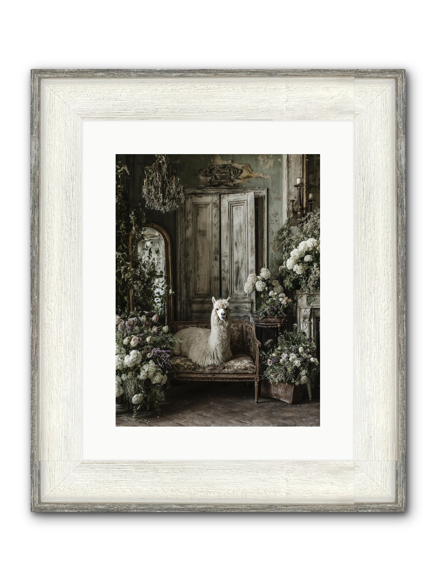 Bohemia Framed Print - Driftwood White 12x16