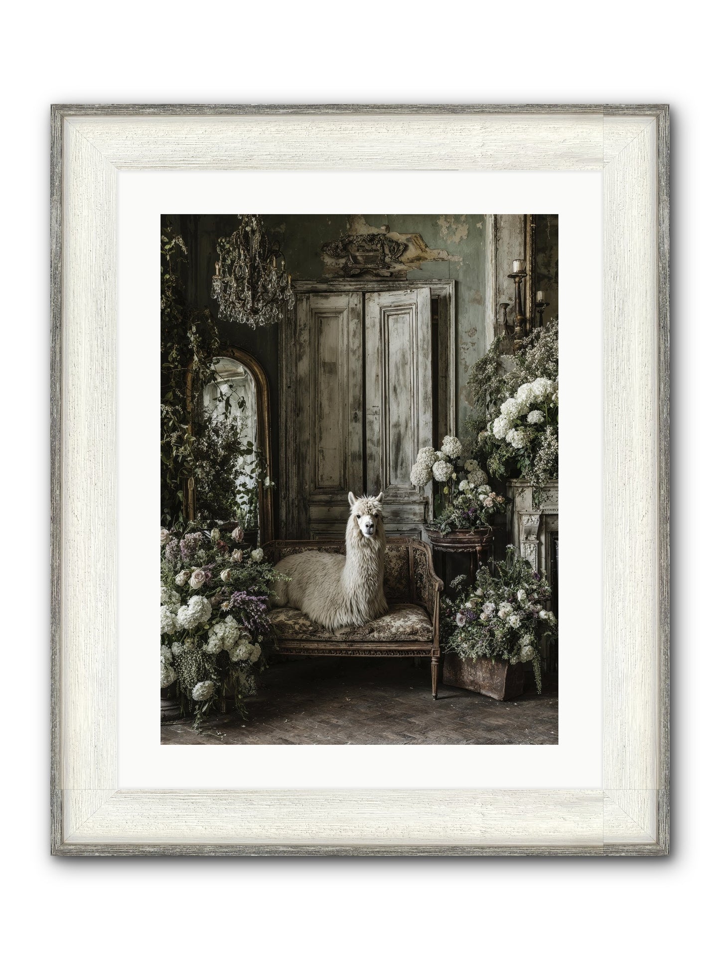 Bohemia Framed Print - Driftwood White 18x24
