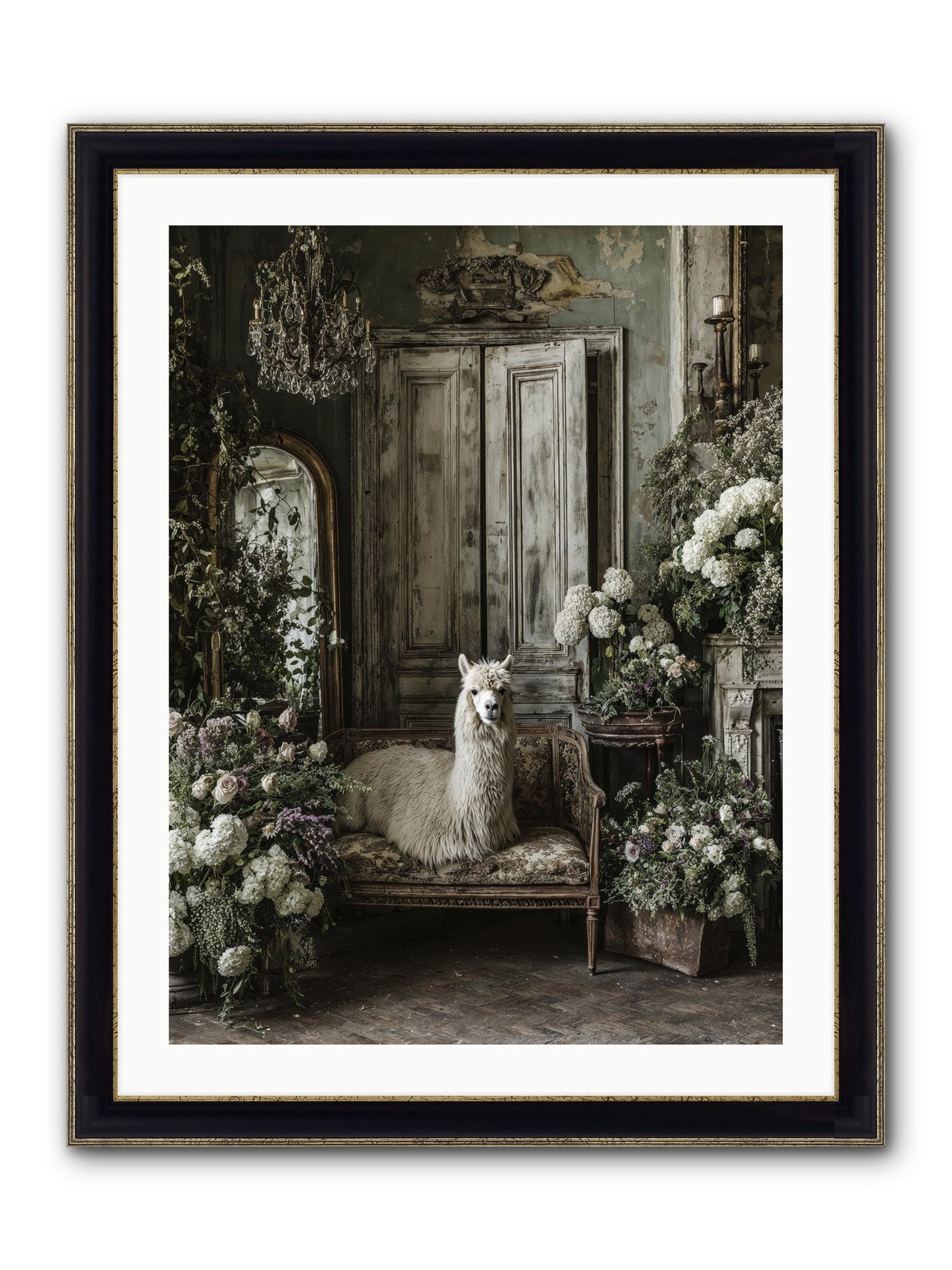 Bohemia Framed Print - Black & Gold 24x32