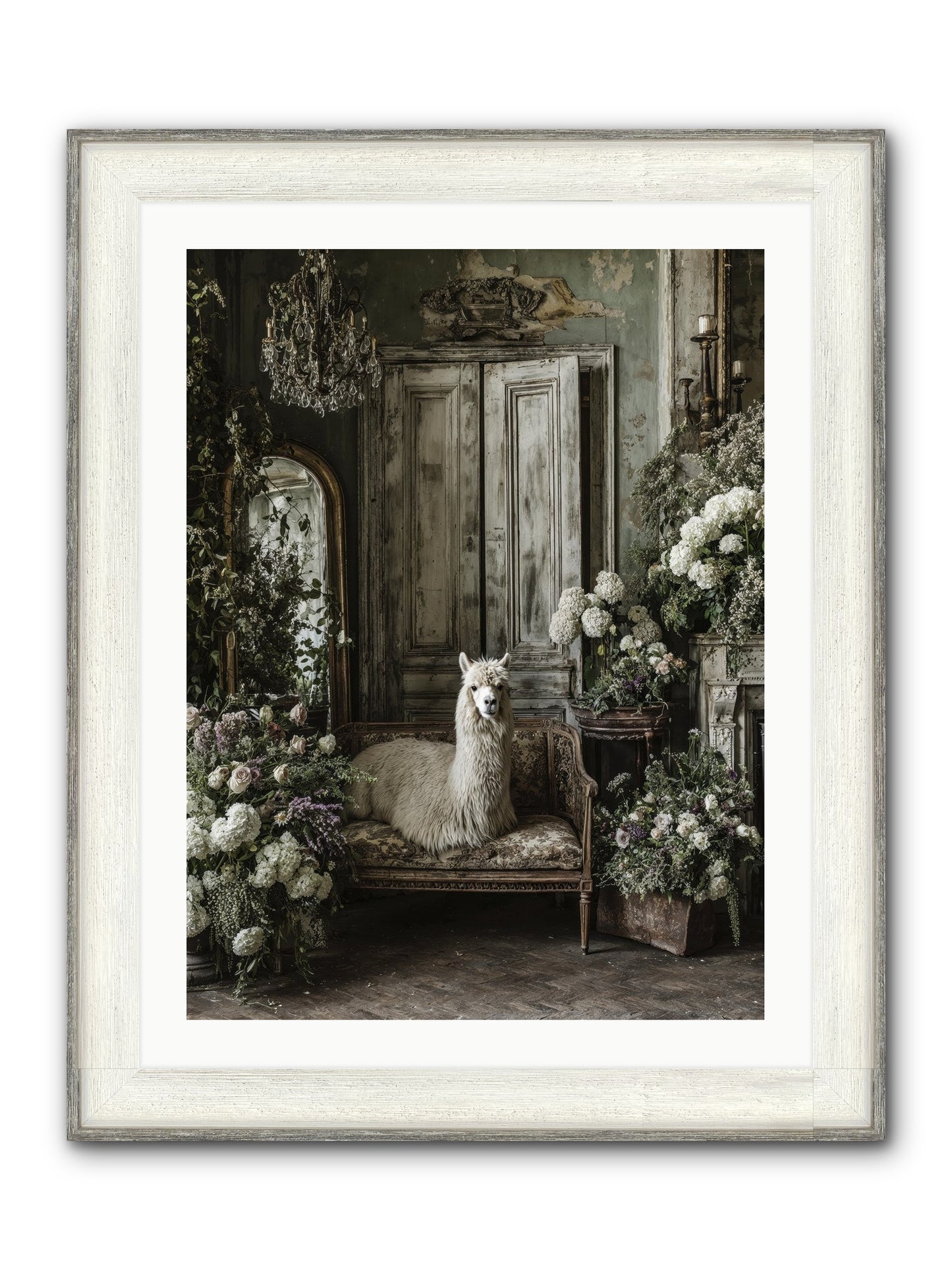 Bohemia Framed Print - Driftwood White 24x32