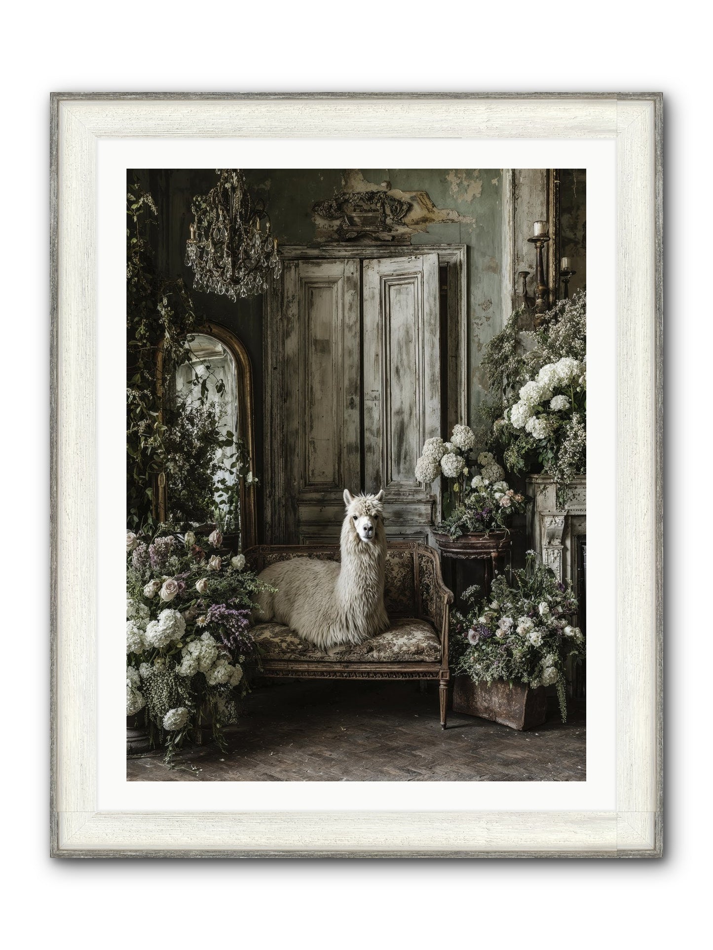 Bohemia Framed Print - Driftwood White 30x40