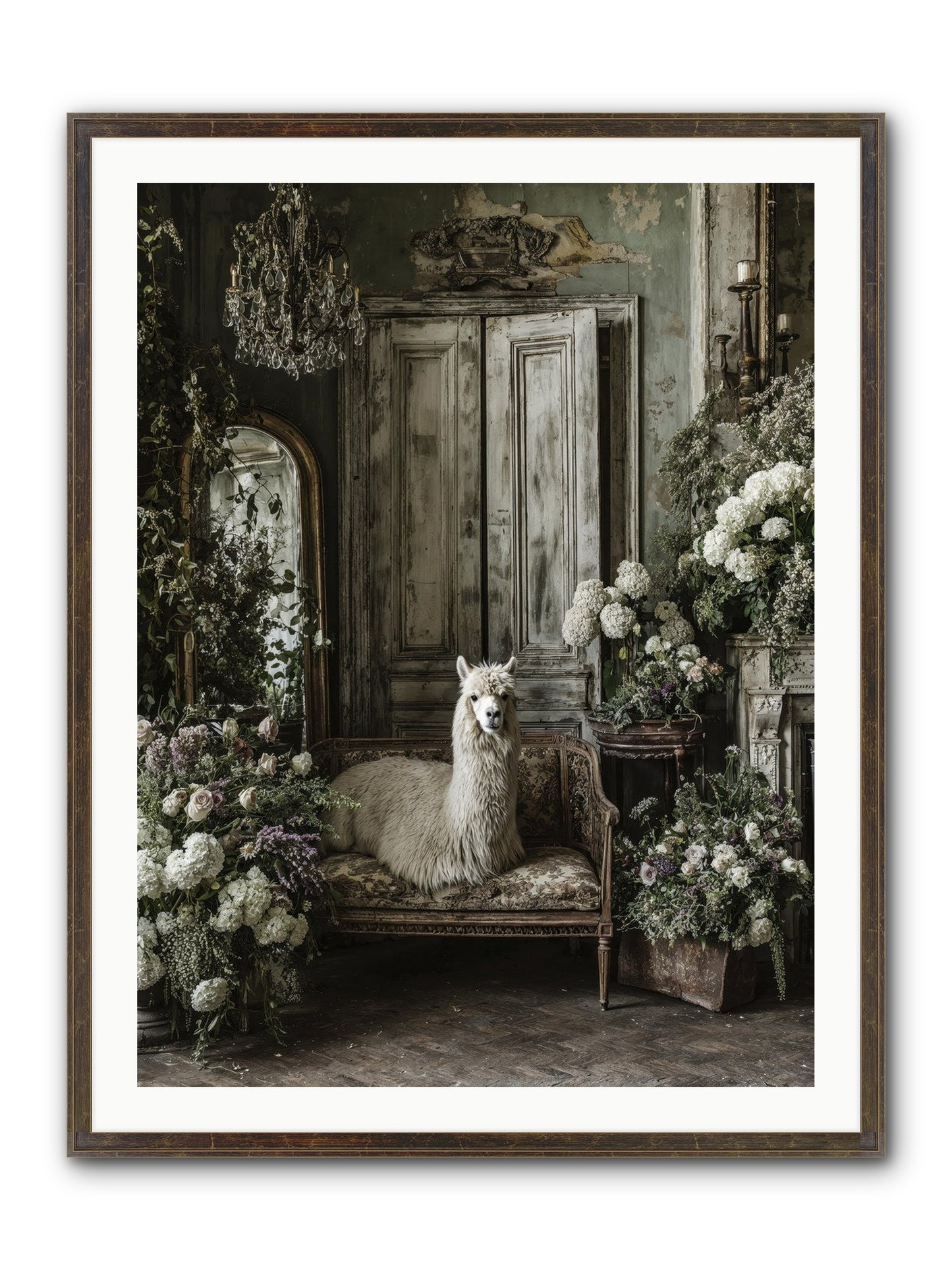 Bohemia Framed Print - Slimwoods Black/Gold 30x40
