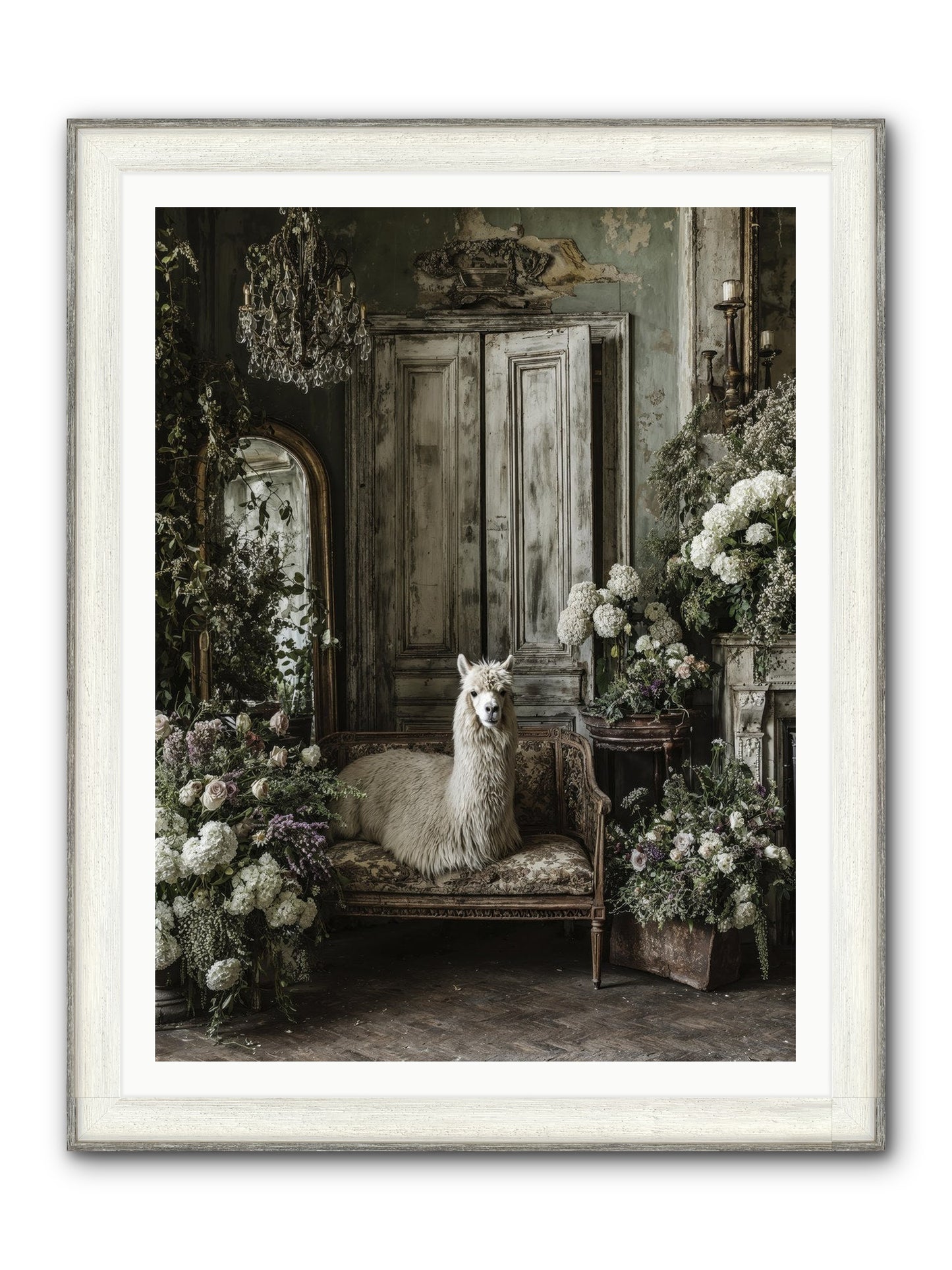 Bohemia Framed Print - Driftwood White 36x48