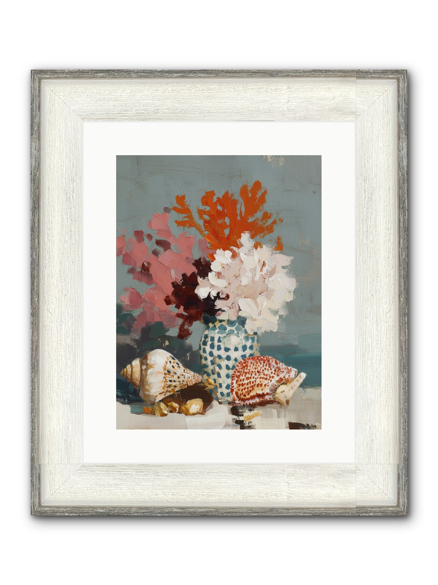 Bohemian Assembly Framed Print - Driftwood White 12x16