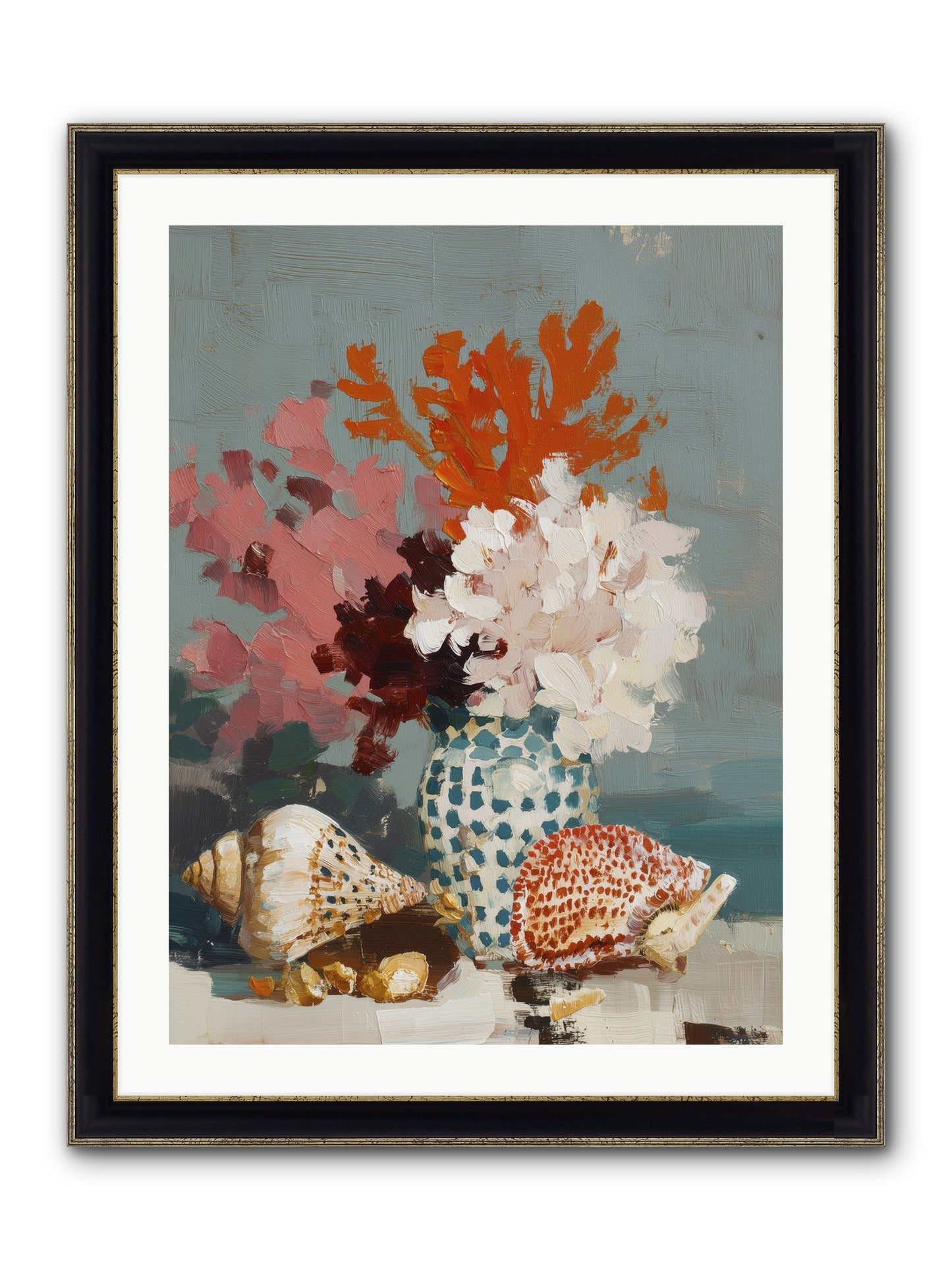 Bohemian Assembly Framed Print - Black & Gold 24x32