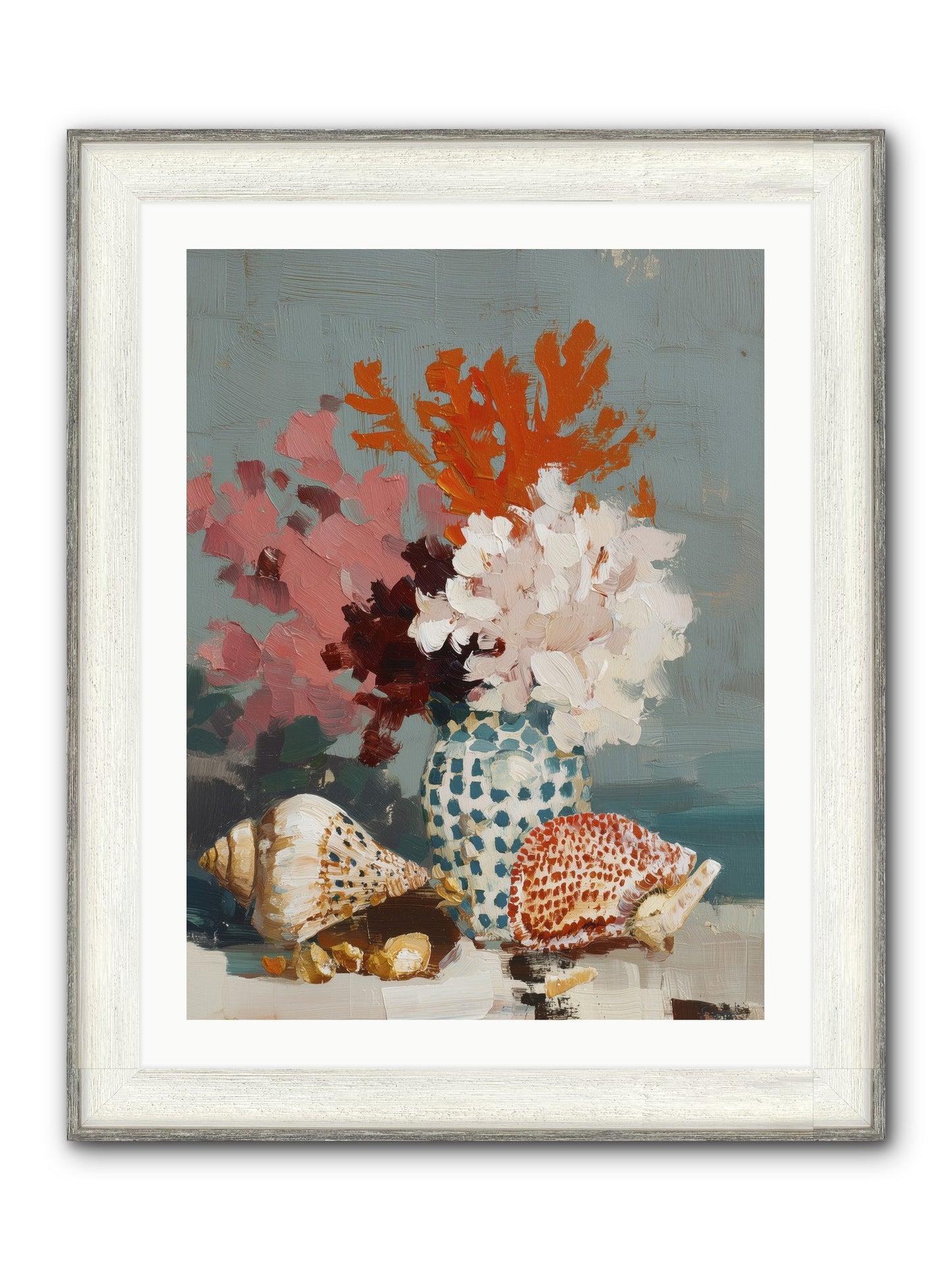 Bohemian Assembly Framed Print - Driftwood White 24x32
