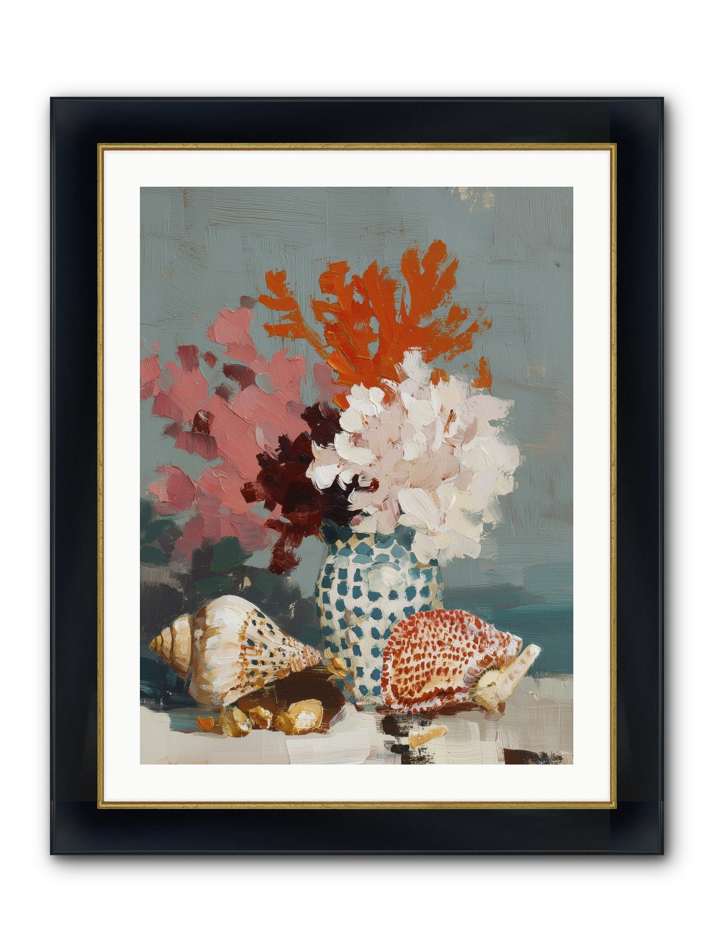 Bohemian Assembly Framed Print - Wide Black w/Gold 24x32