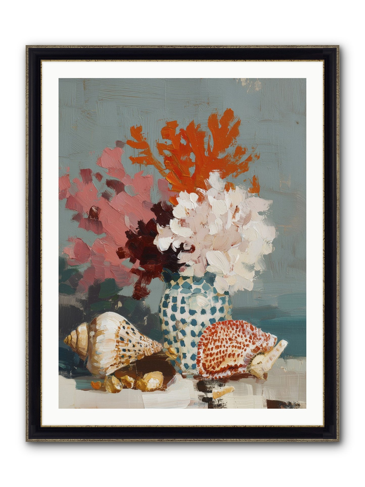 Bohemian Assembly Framed Print - Black & Gold 30x40