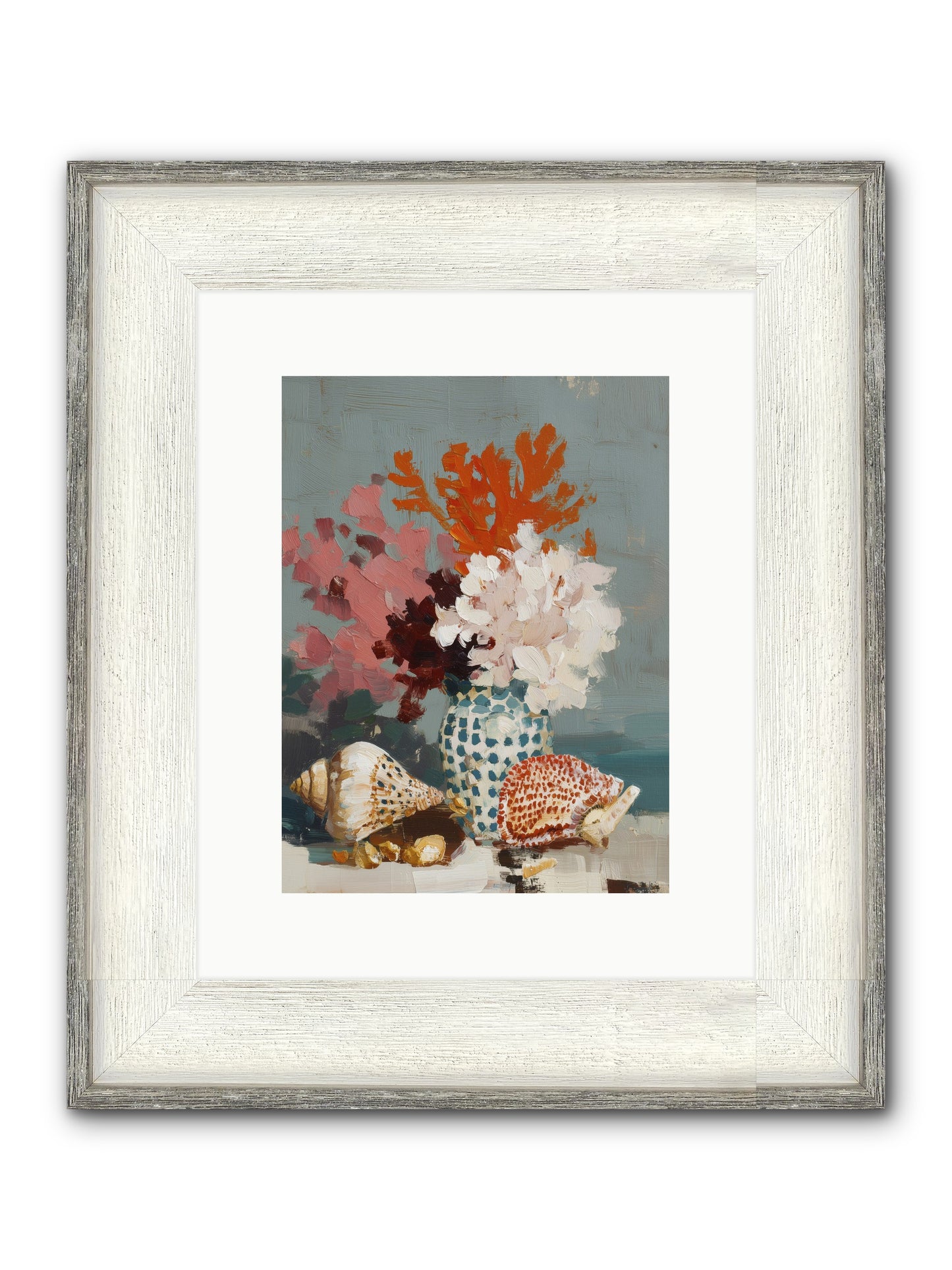 Bohemian Assembly Framed Print - Driftwood White 9x12