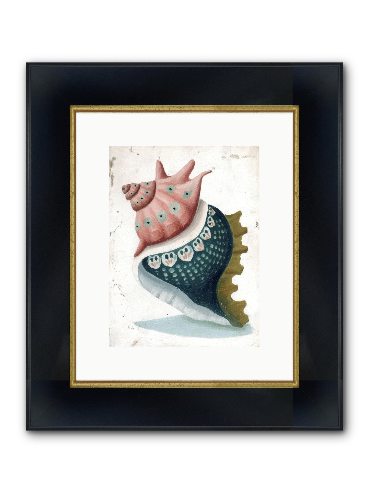 Bohemian Beauty Framed Print - Wide Black w/Gold 9x12