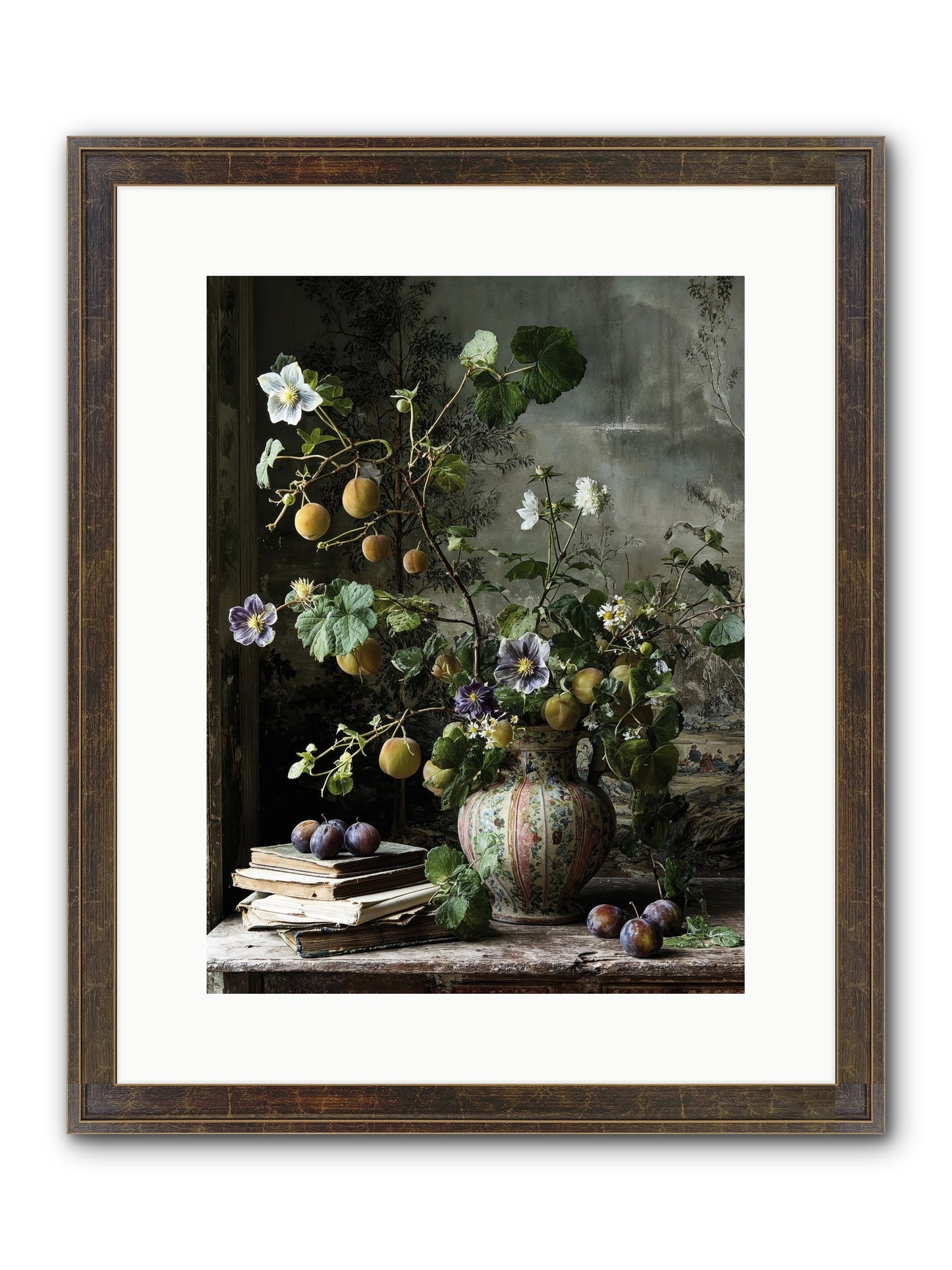 Bon Vivant Framed Print - Slimwoods Black/Gold 12x16