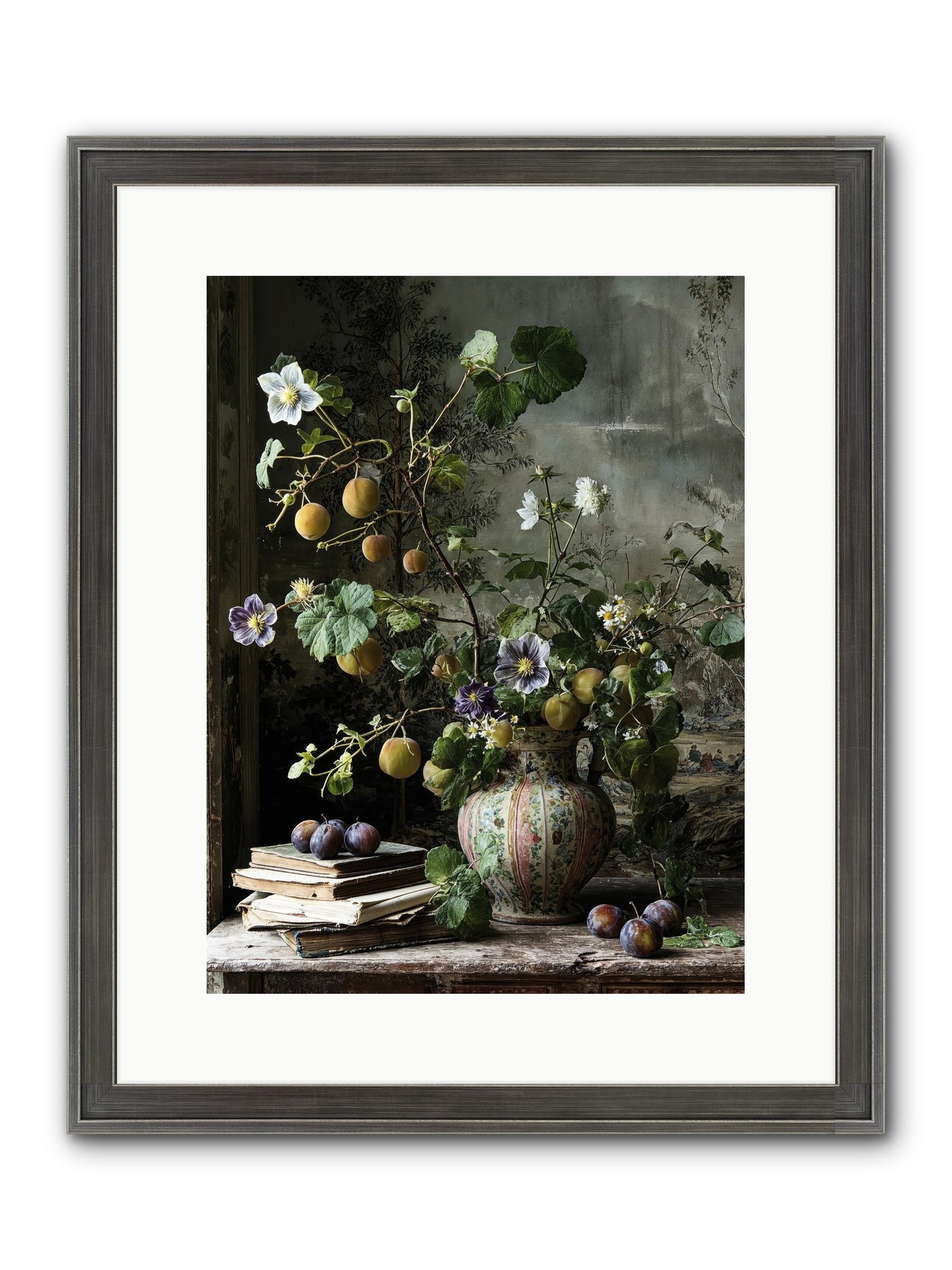 Bon Vivant Framed Print - Slimwoods Black/Silver 12x16