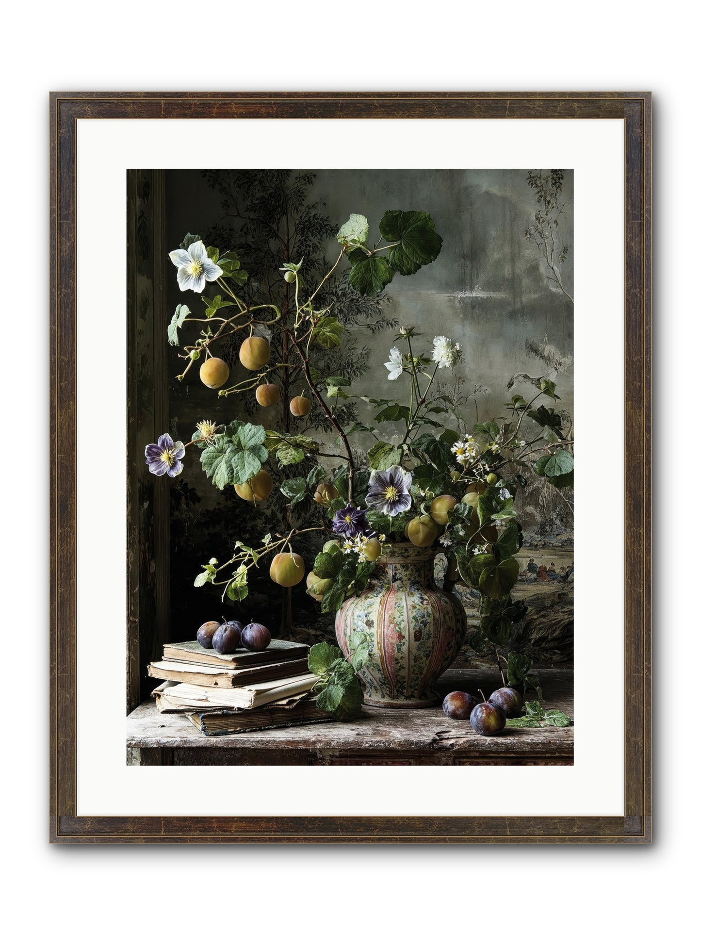Bon Vivant Framed Print - Slimwoods Black/Gold 18x24