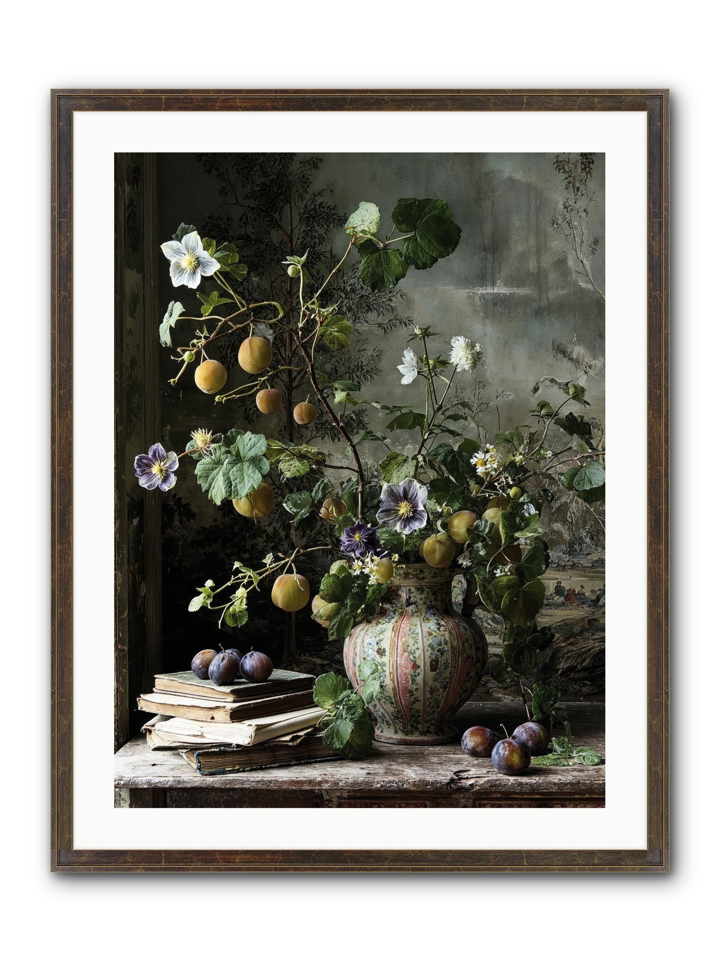 Bon Vivant Framed Print - Slimwoods Black/Gold 24x32