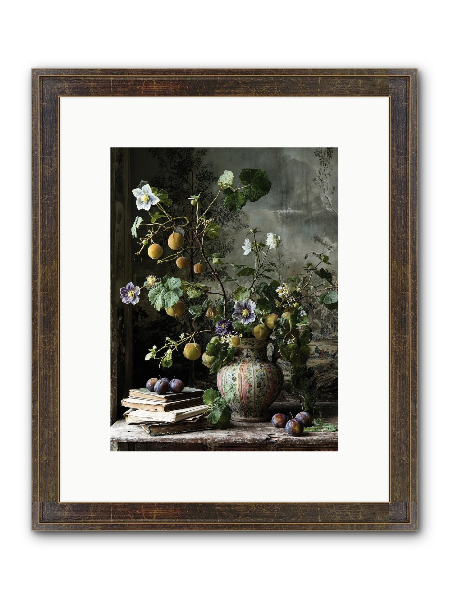 Bon Vivant Framed Print - Slimwoods Black/Gold 9x12