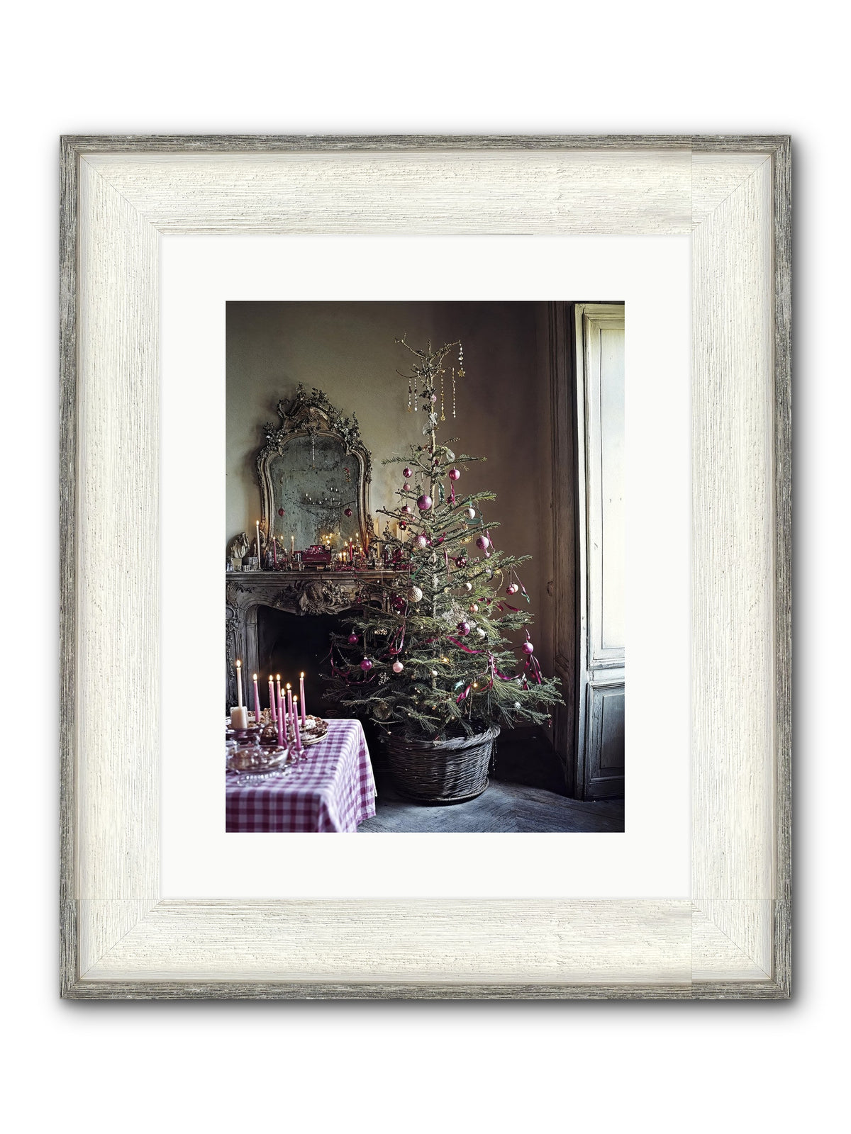 Bonbon Boulevard Framed Print - Driftwood White 12x16
