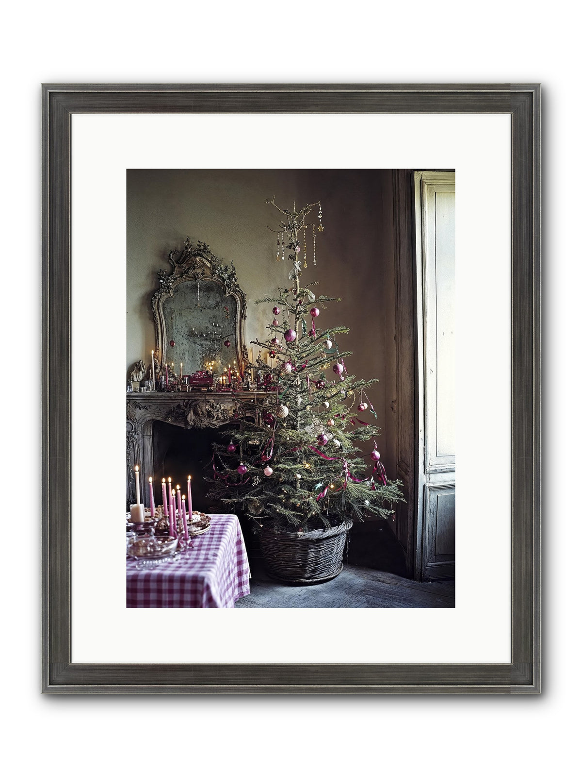 Bonbon Boulevard Framed Print - Slimwoods Black/Silver 12x16