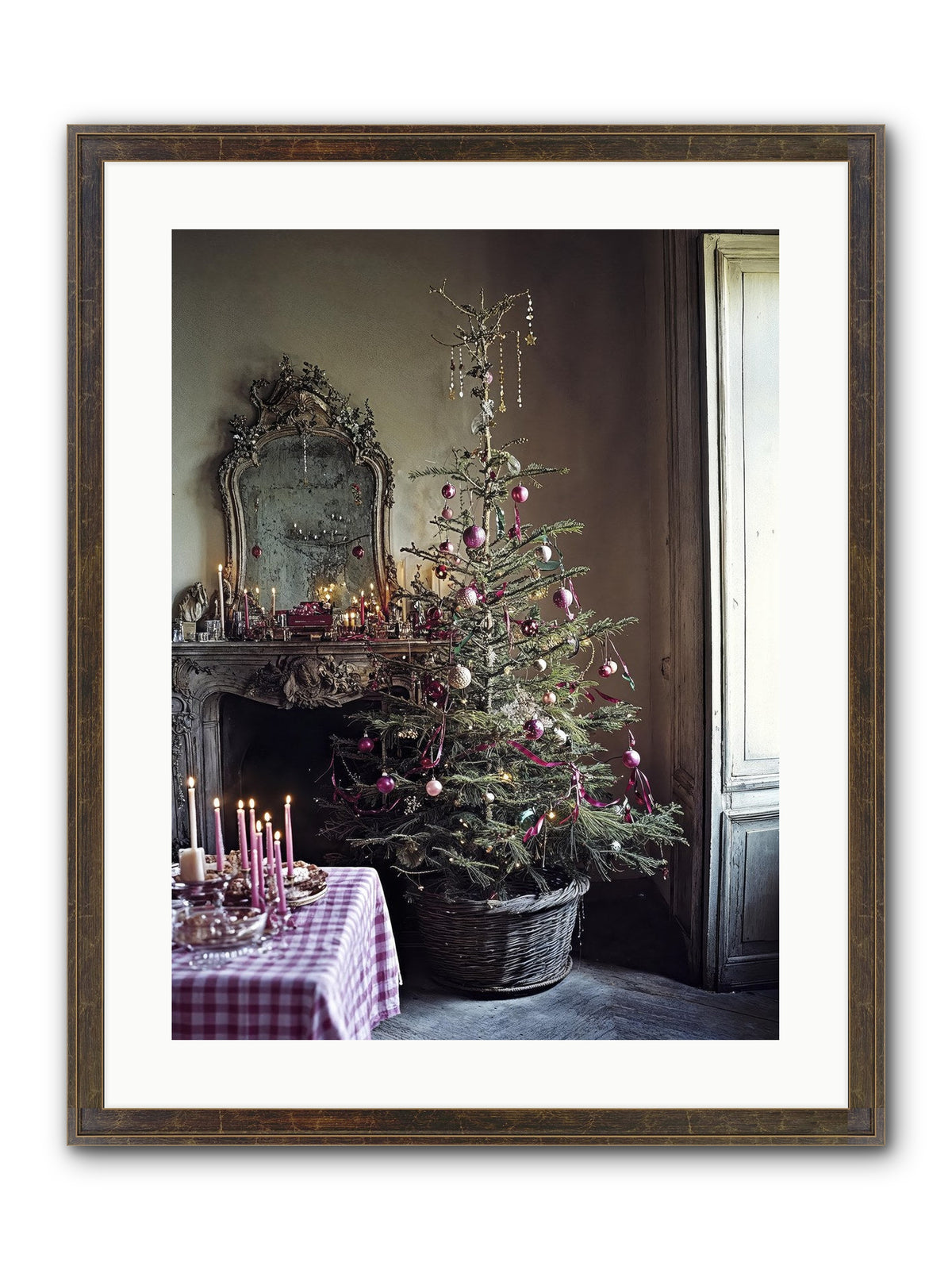 Bonbon Boulevard Framed Print - Slimwoods Black/Gold 18x24