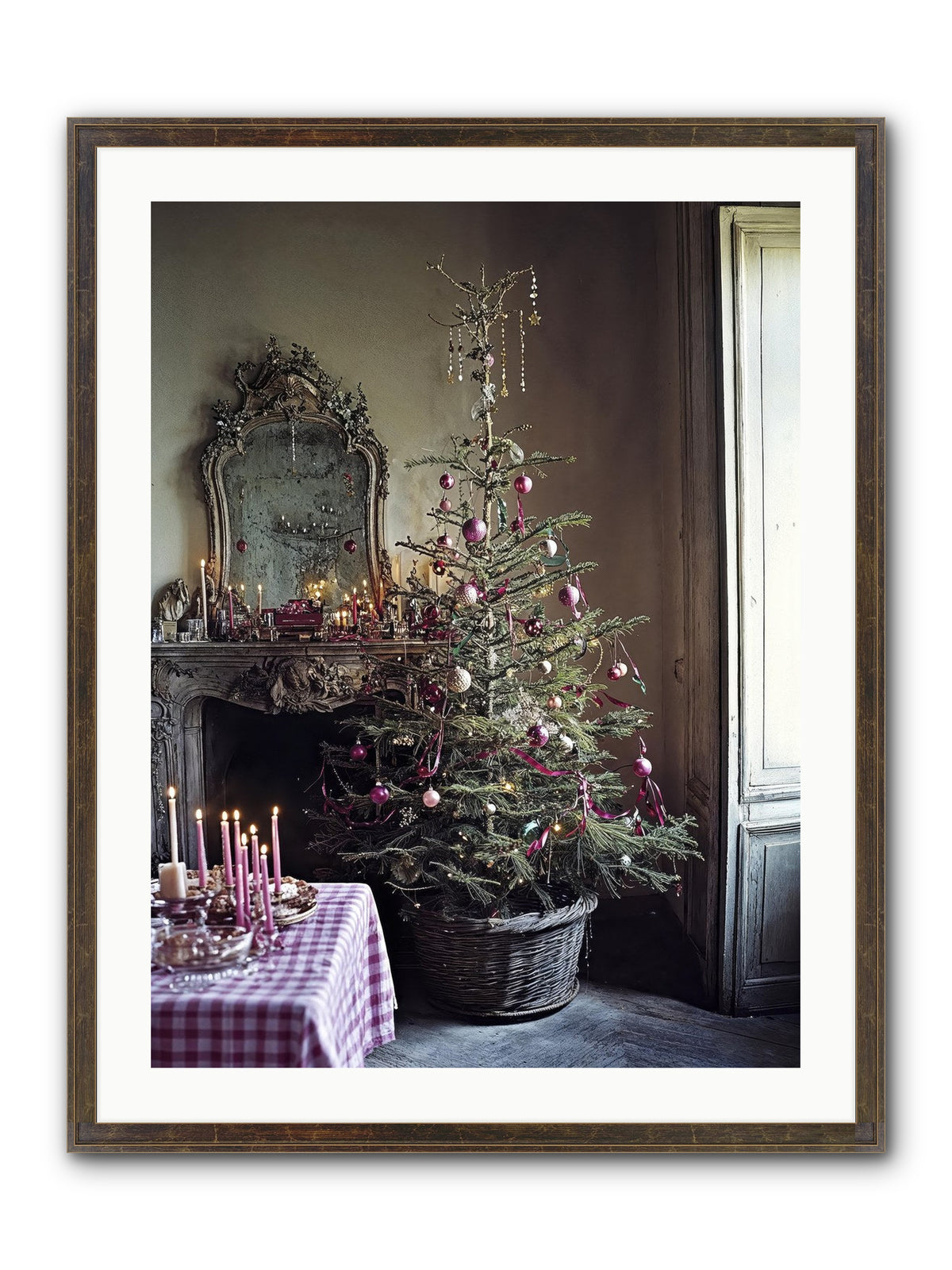 Bonbon Boulevard Framed Print - Slimwoods Black/Gold 24x32