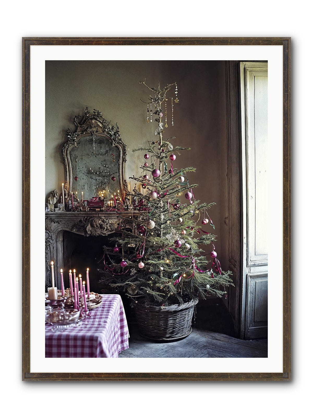 Bonbon Boulevard Framed Print - Slimwoods Black/Gold 30x40