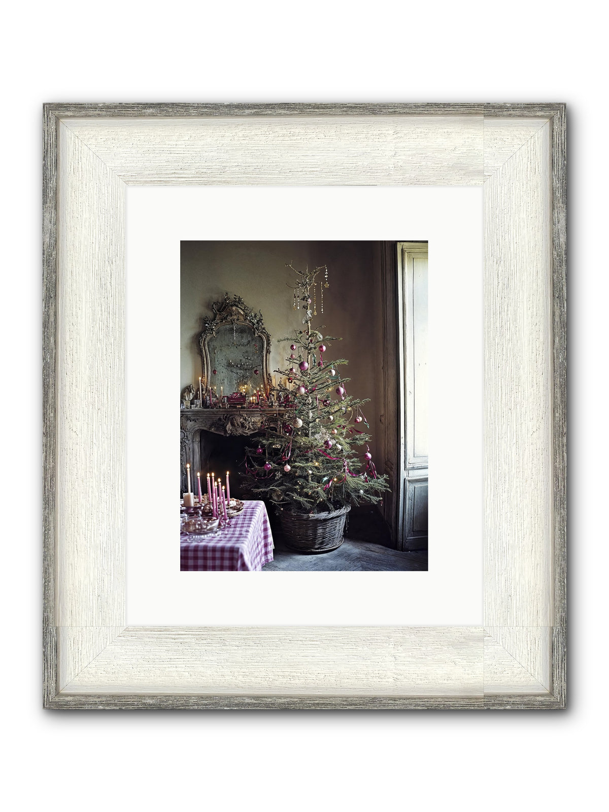 Bonbon Boulevard Framed Print - Driftwood White 9x12
